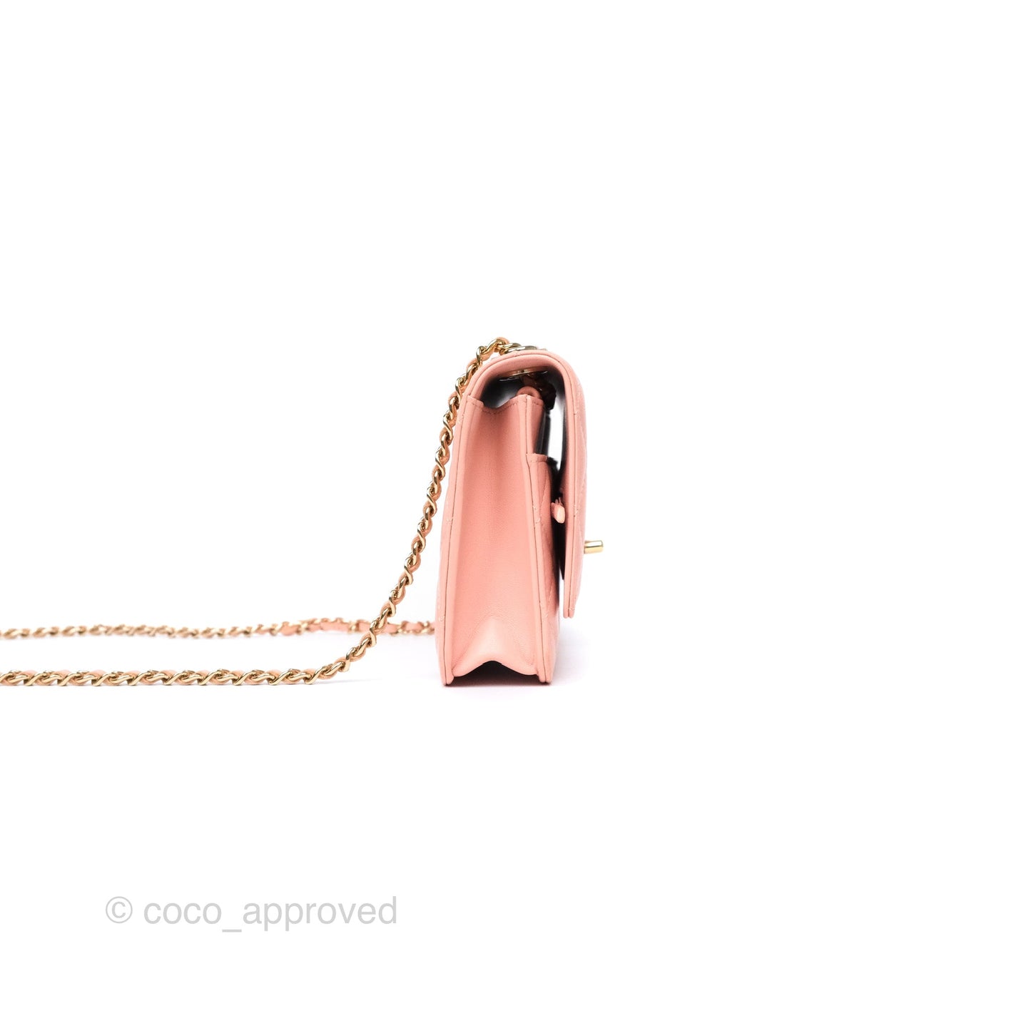 Chanel Trendy CC WOC Quilted Salmon Pink Lambskin Gold Hardware