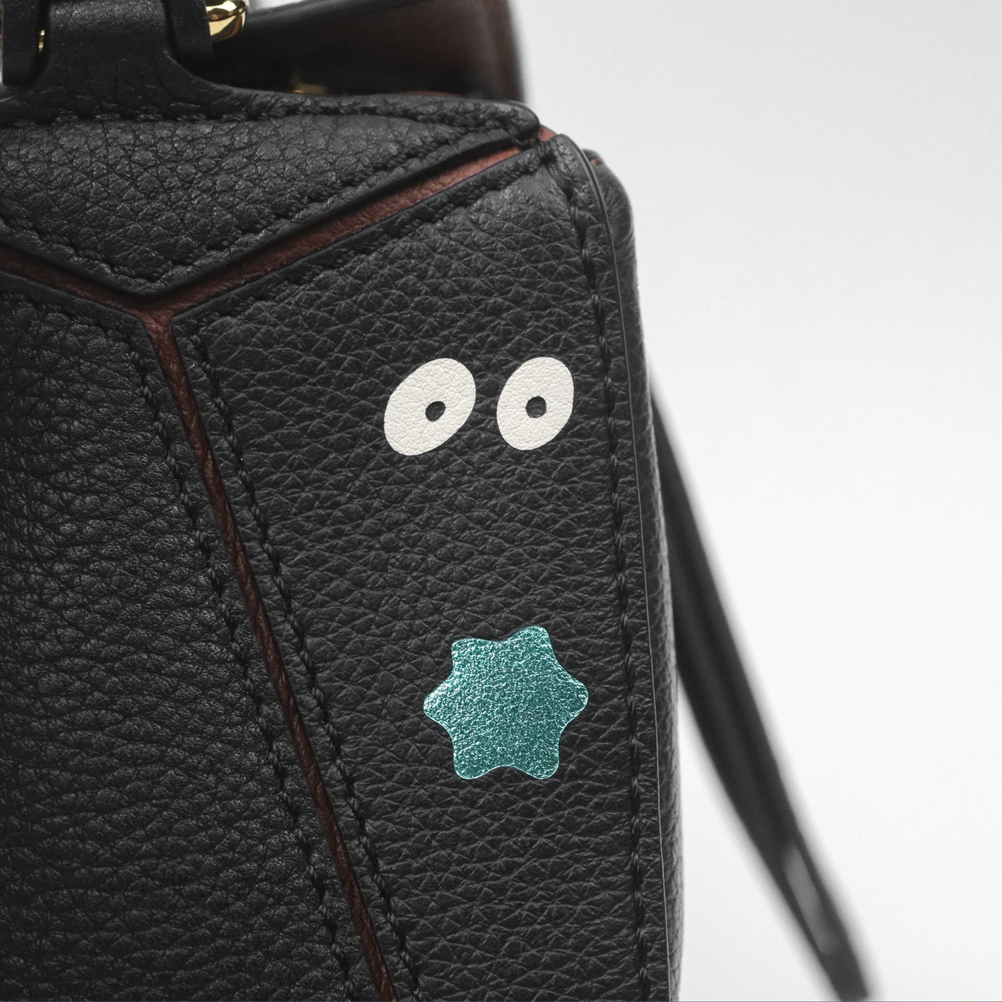 Loewe X Studio Ghibli Spirited Away Mini Puzzle Brown Calfskin