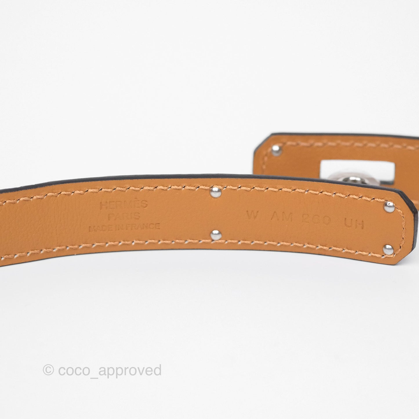 Hermès Kelly Buckle Belt Etoupe Epsom Palladium Hardware
