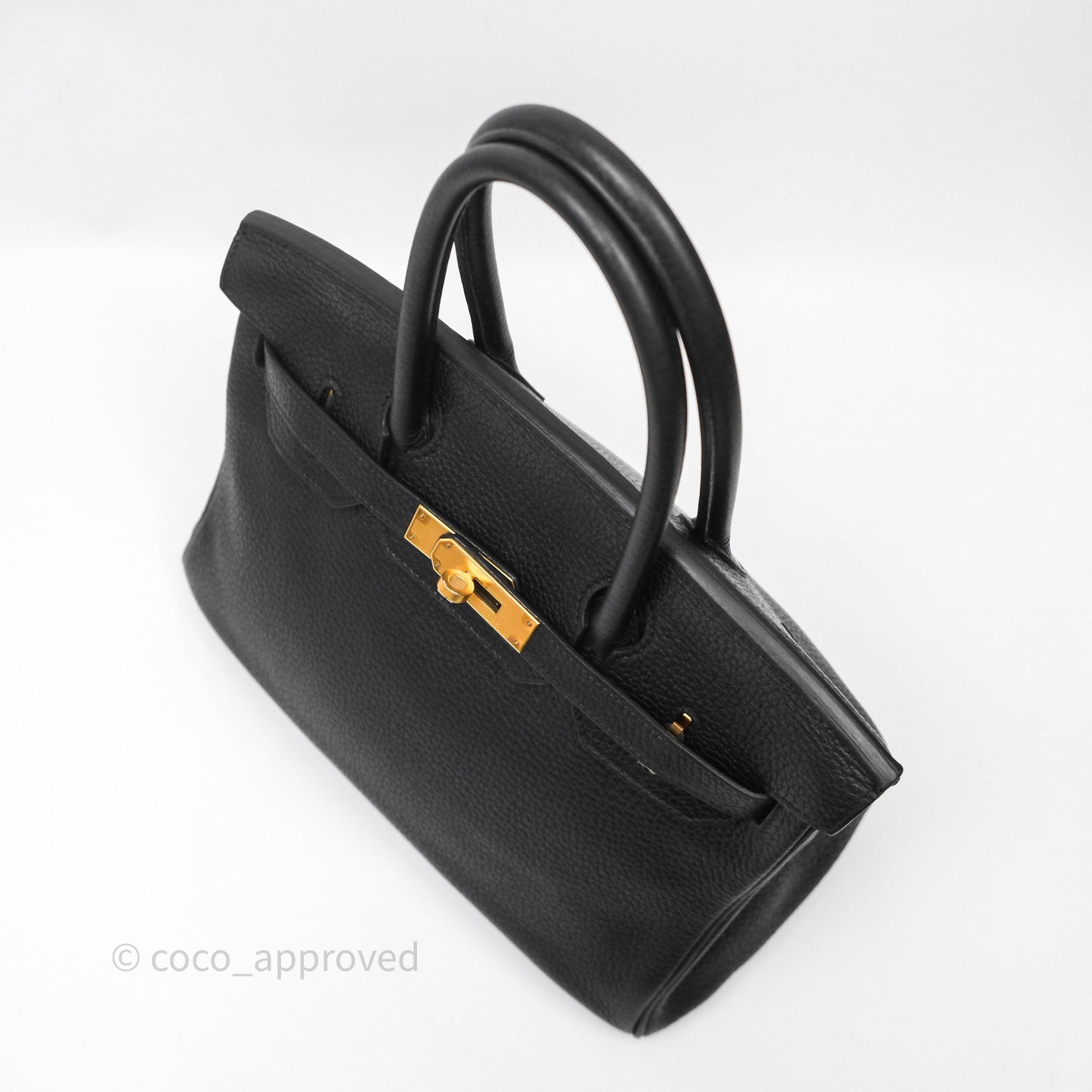 Hermès Birkin 30 Black Noir 89 Clemence Gold Hardware