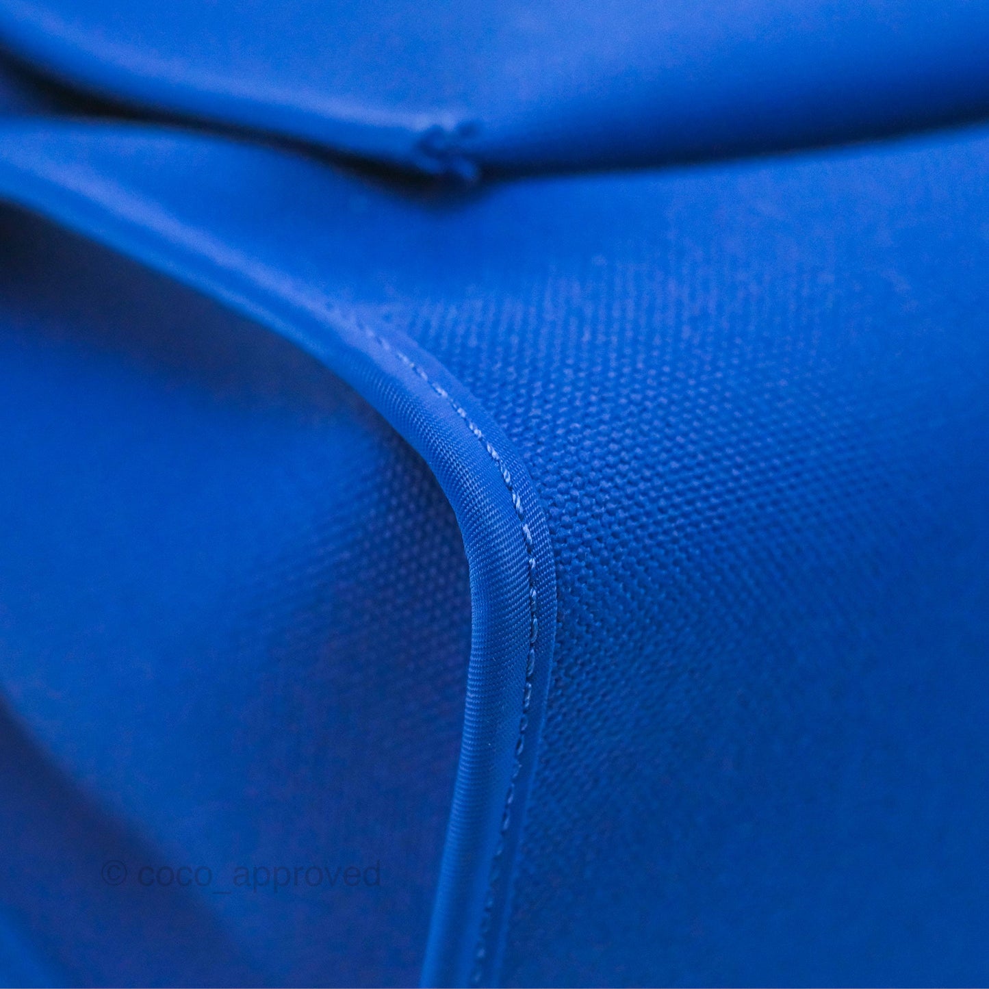 Hermès Herbag Zip 31 Bleu Électrique & Bleu Indigo Canvas Palladium Hardware