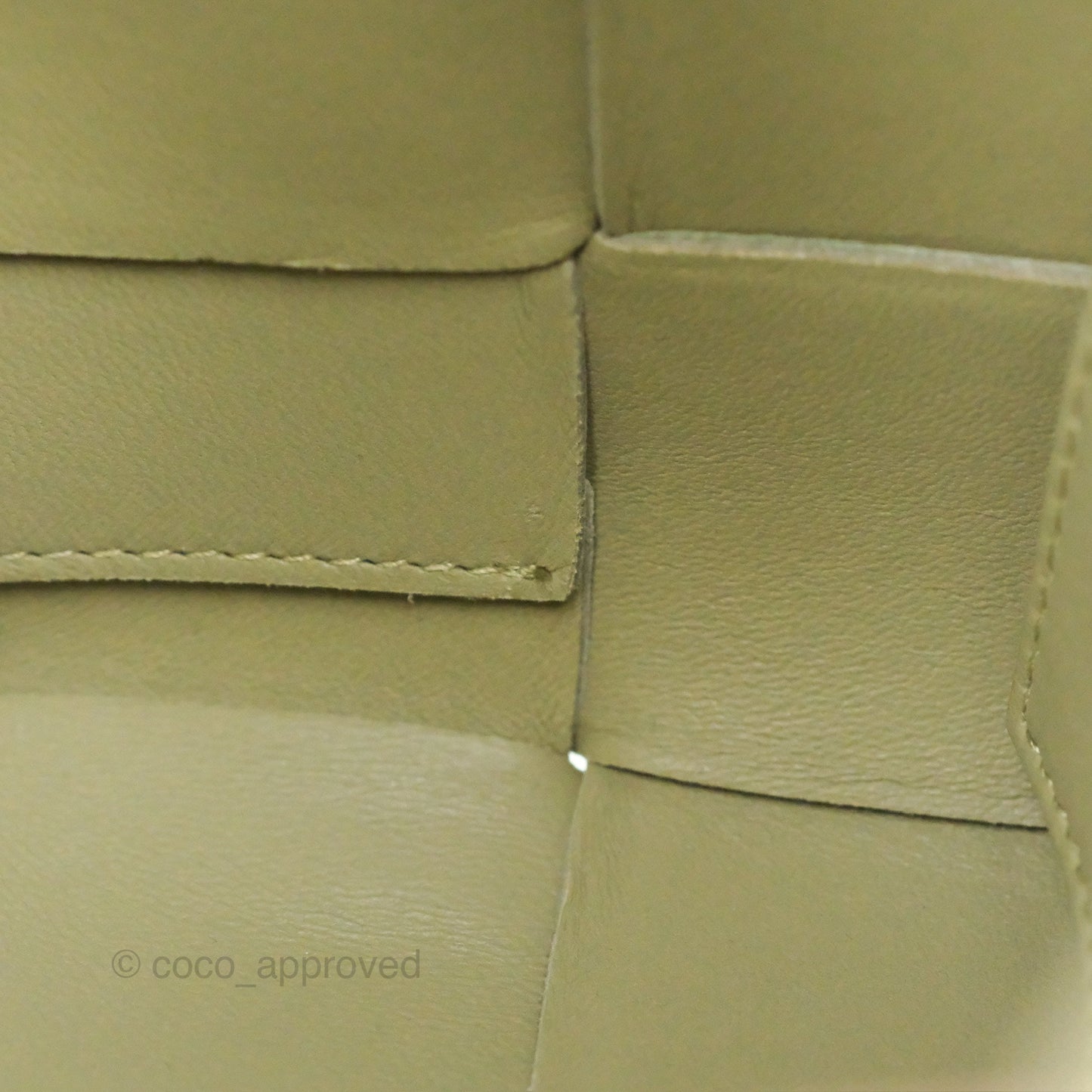Bottega Veneta Brick Cassette Bag Olive Green Intrecciato Lambskin