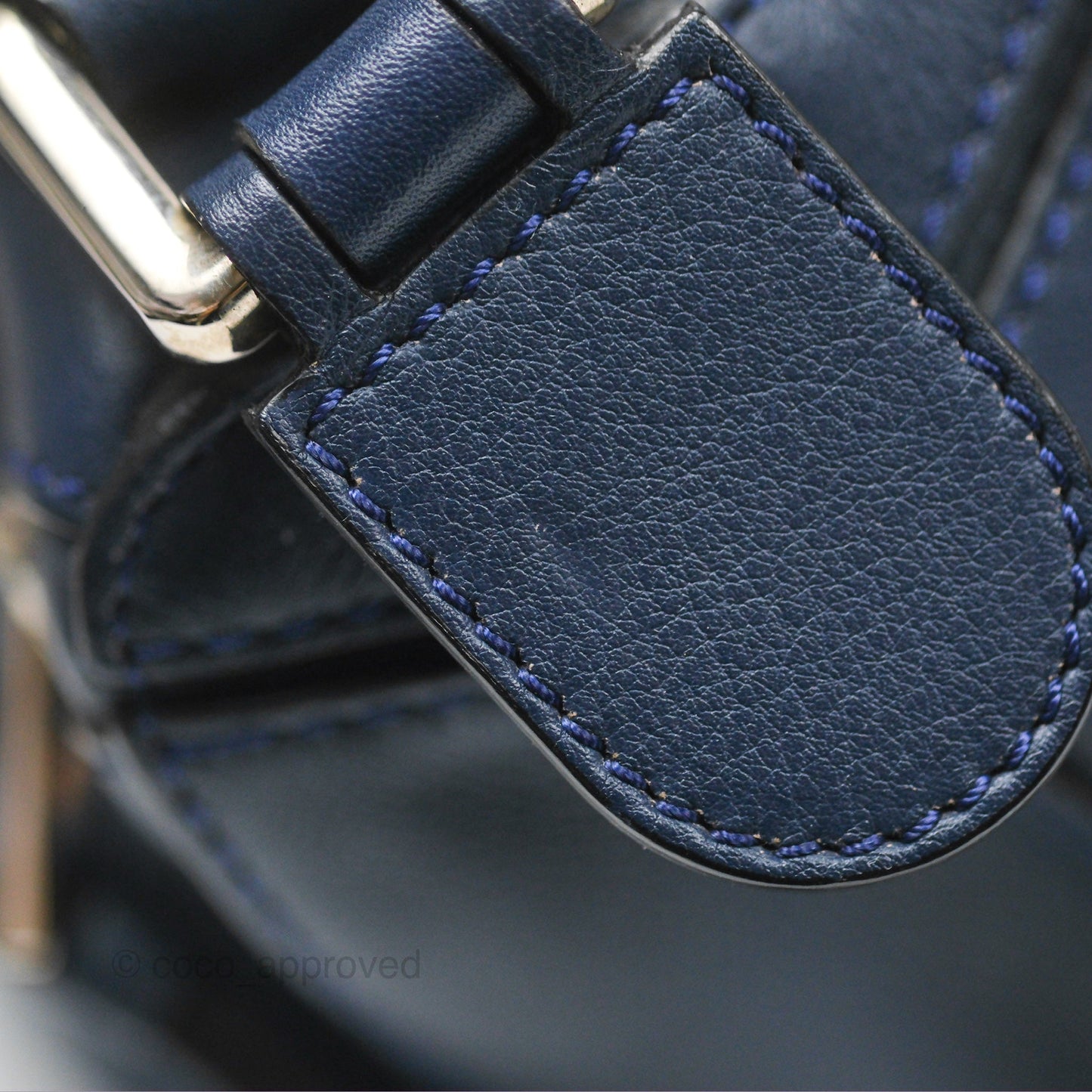 Loewe Medium Puzzle Bag Navy Calfskin