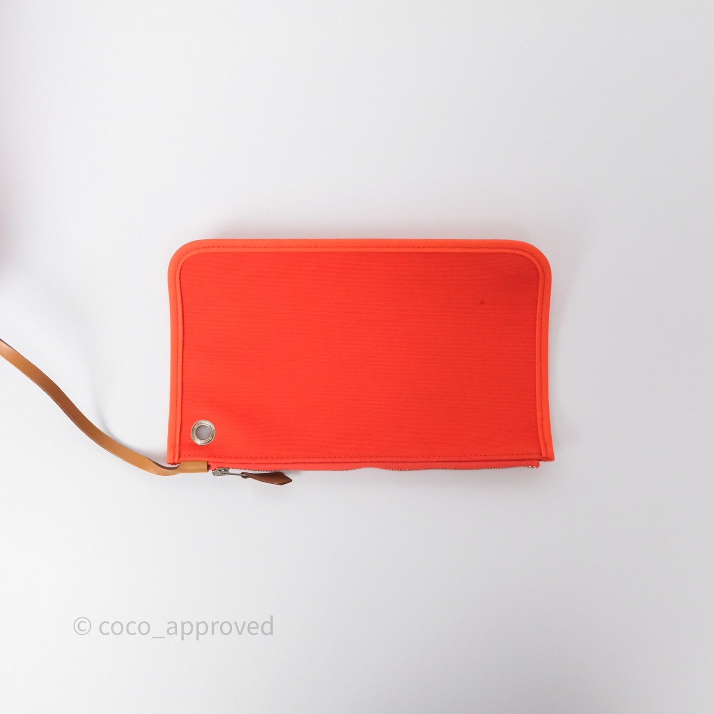Hermès Herbag Zip 31 Capucine 9T / Fauve 34 Canvas Palladium Hardware