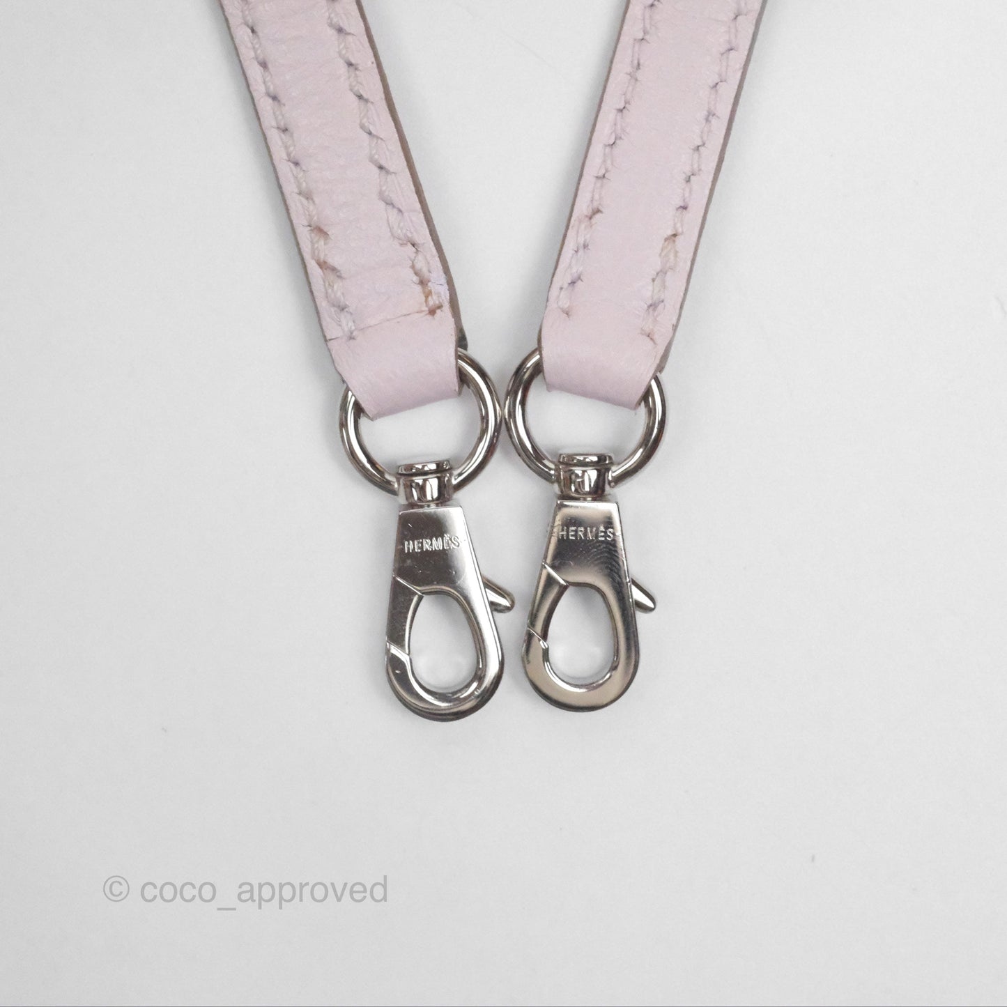Hermès Bolide Mini 1923 Verso Evercolor Mauve Pale 09/ Caramel 28 Palladium Hardware