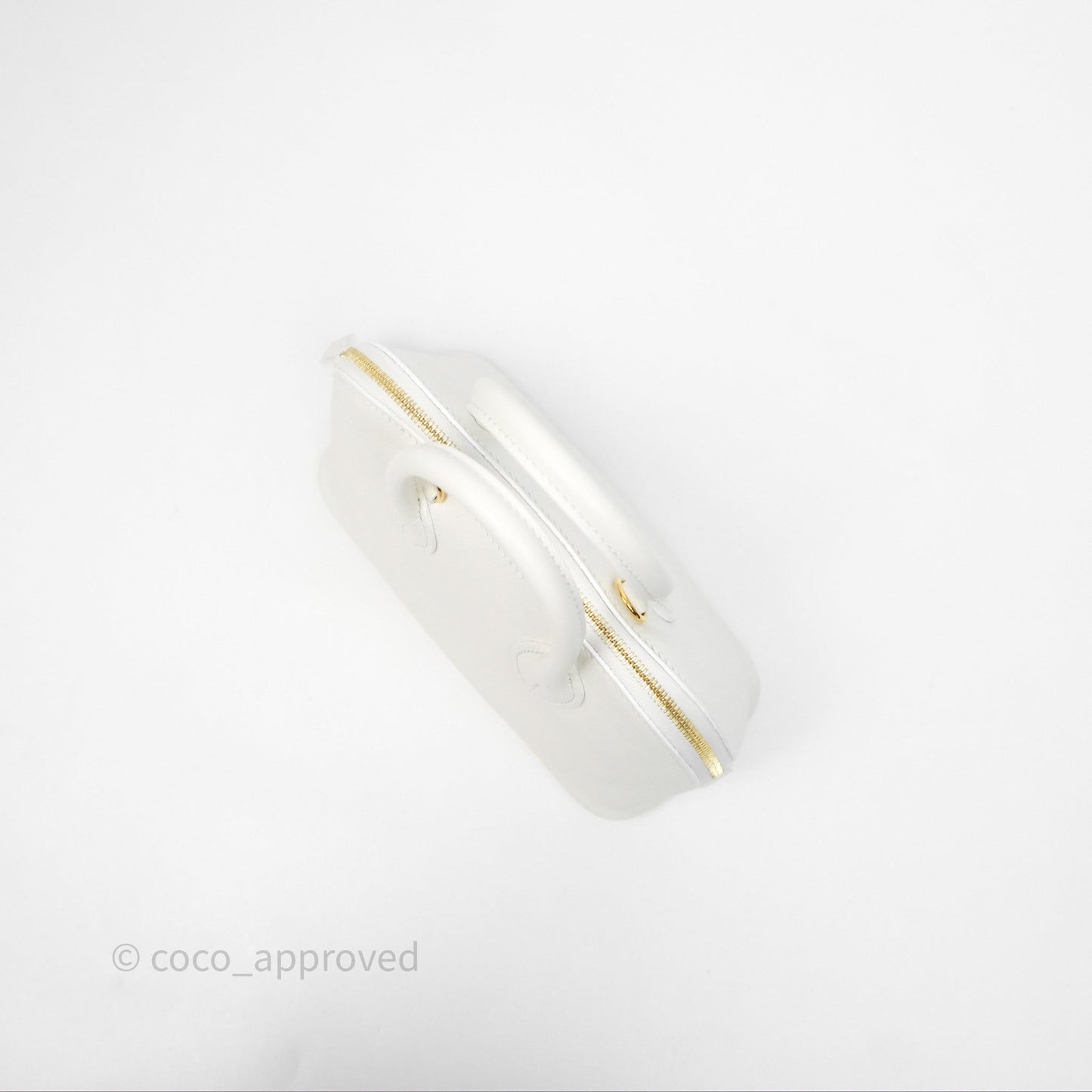 Hermès Bolide Mini 1923 Blanc 01 Evercolor Gold Hardware