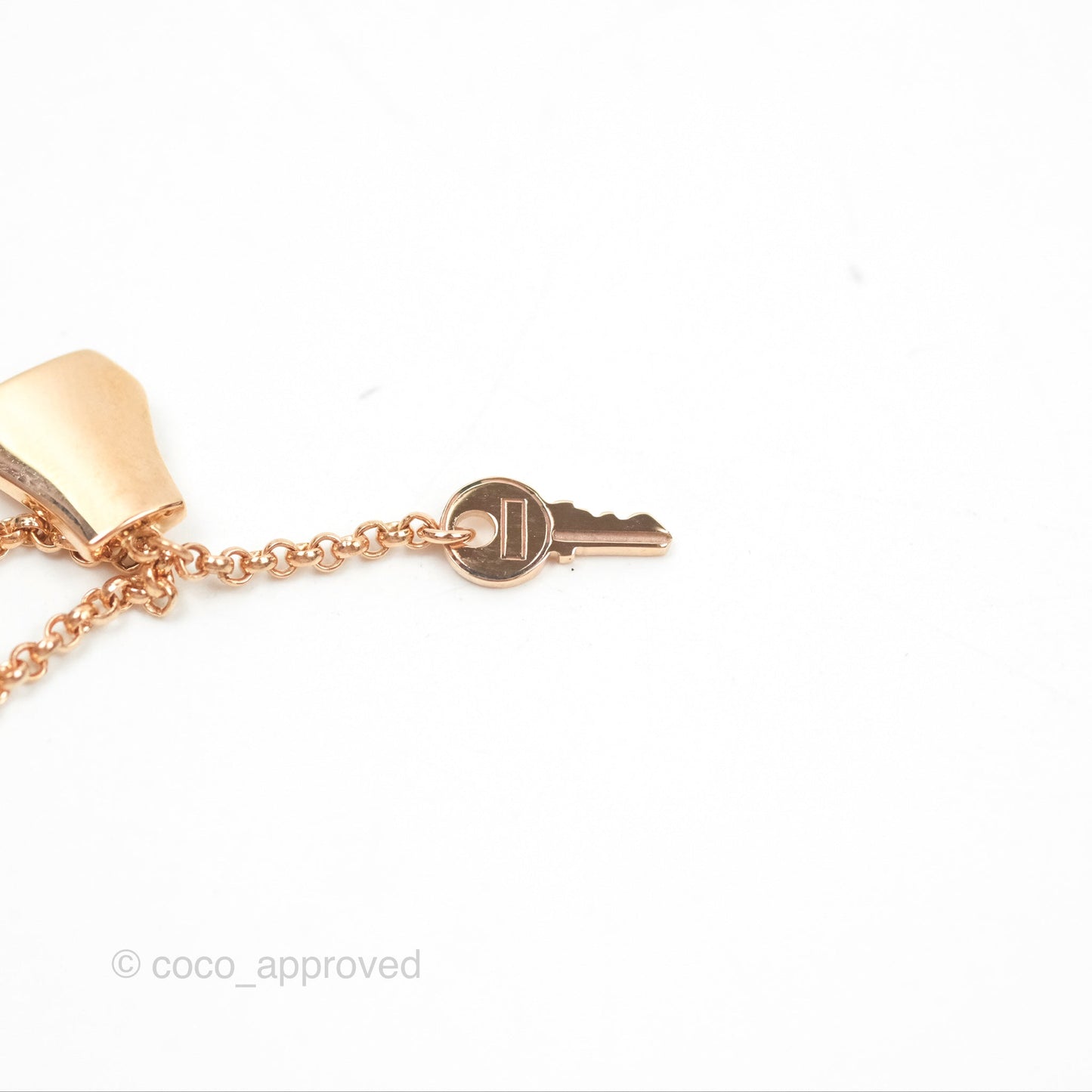 Hermès Kelly Clochette Bracelet Rose Gold