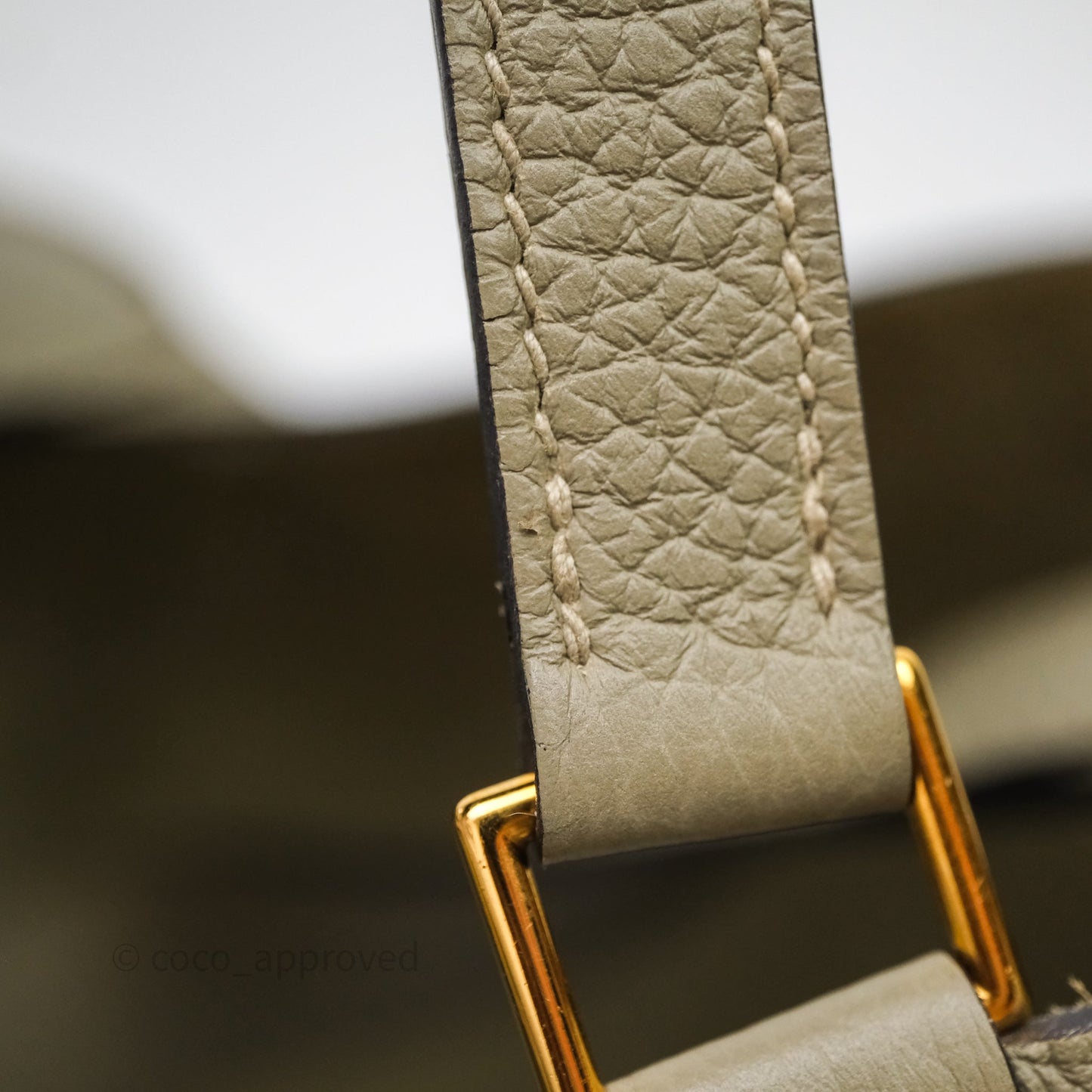 Hermès Picotin Lock 18 Q1 Sauge Clemence Gold Hardware
