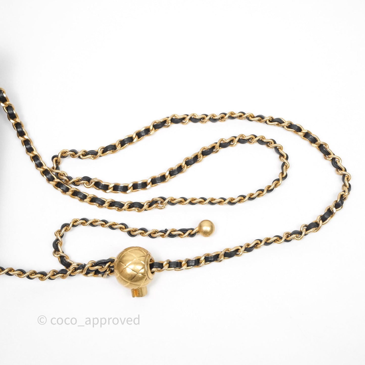 Chanel Pearl Crush Mini Square Quilted Black Lambskin Aged Gold Hardware