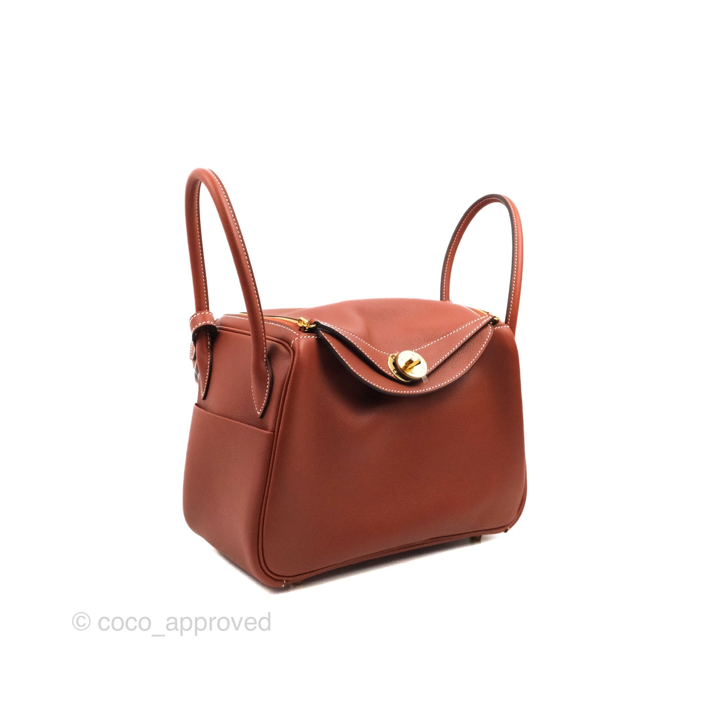 Hermès Lindy 26 Evercolour Sienne Gold Hardware