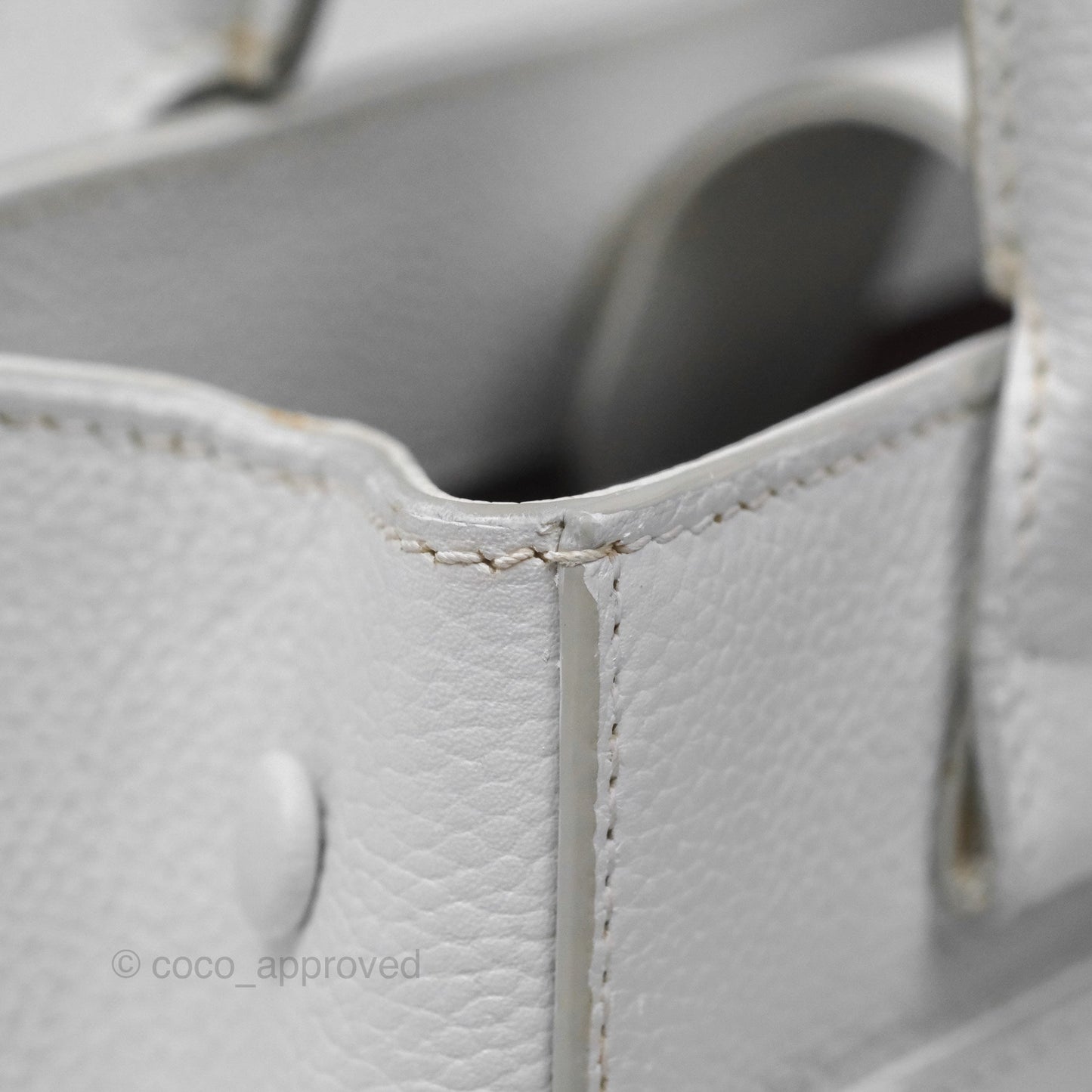 Chanel Mini Neo Executive Shopper Tote White Grained Calfskin Silver Hardware