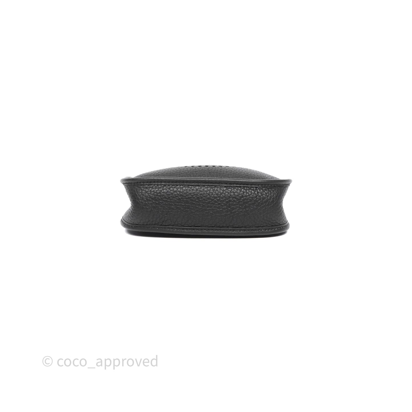 Hermès Mini Evelyne 16 Noir 89 Clemence Palladium Hardware