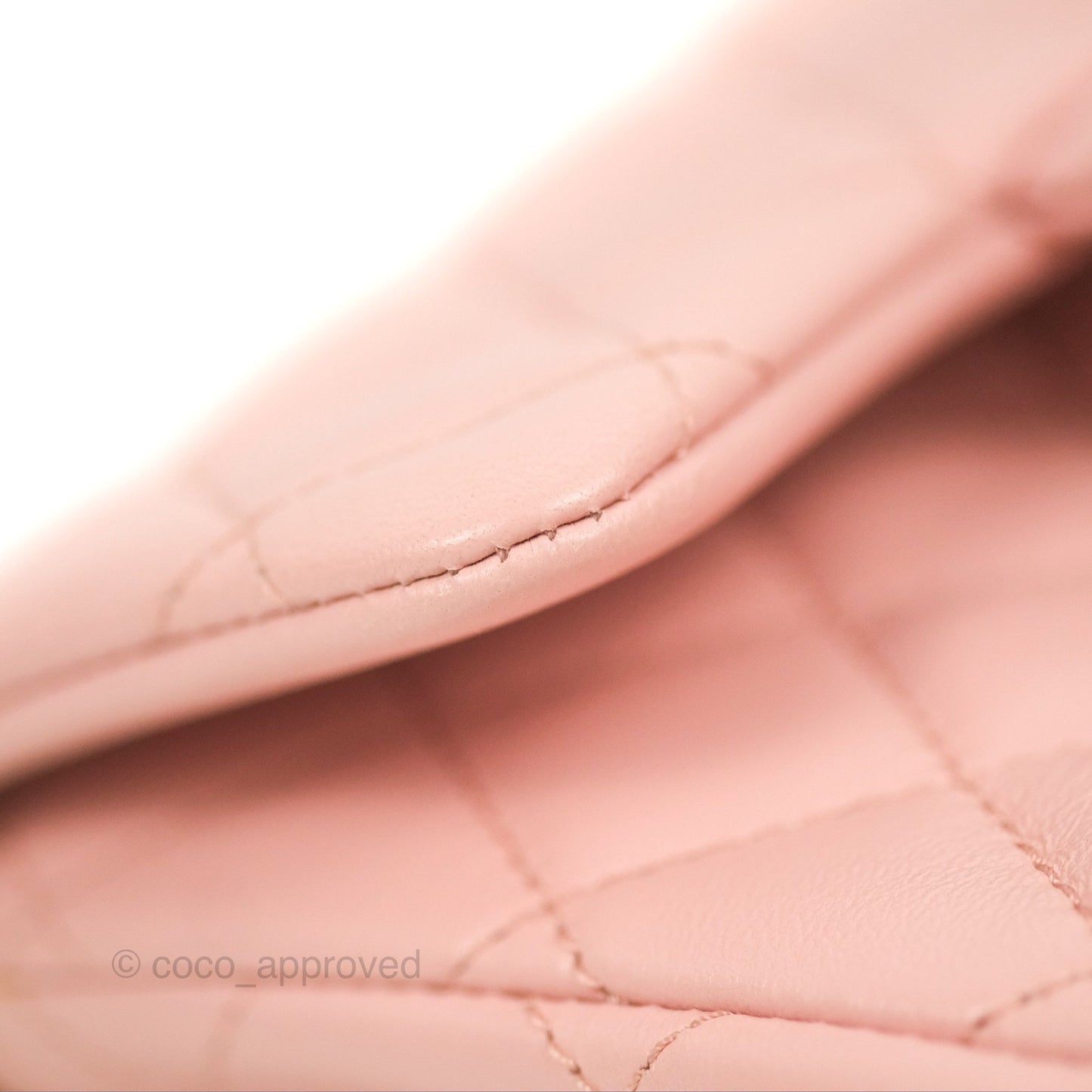 Chanel Quilted Mini Square Flap with Camellia Adjustable Chain Pink Clair Lambskin 23S