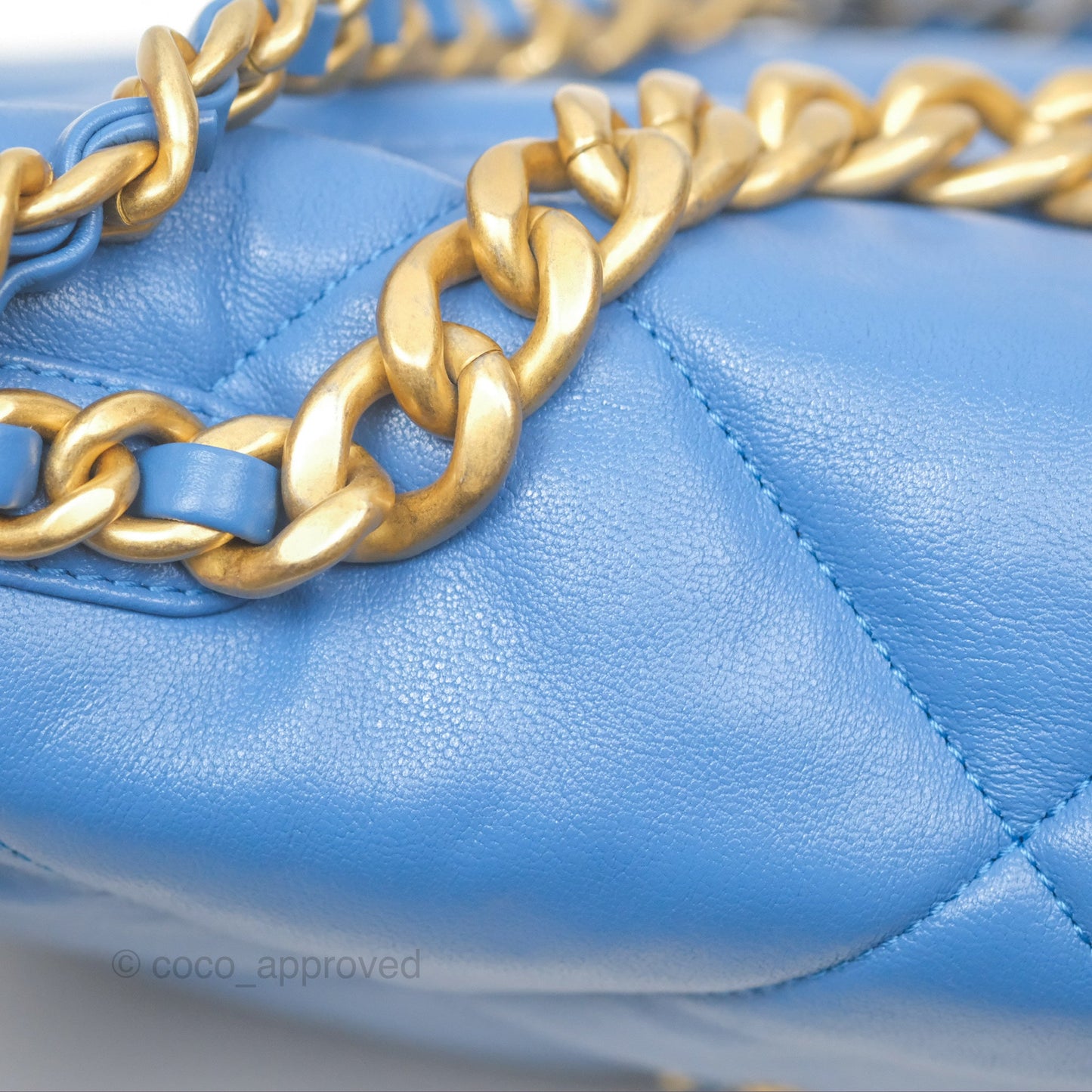 Chanel 19 Small Blue Mixed Hardware