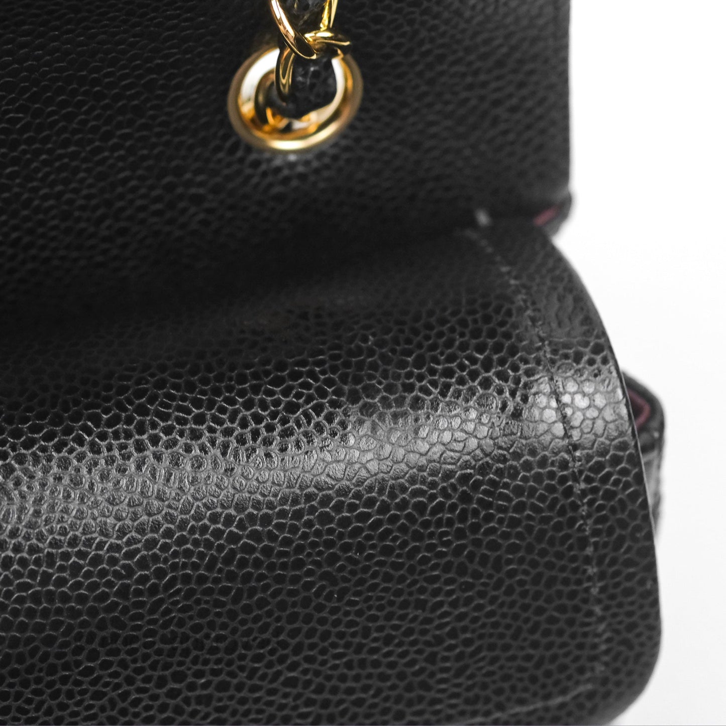 Chanel Small Classic Flap Quilted Black Caviar Gold Hardware