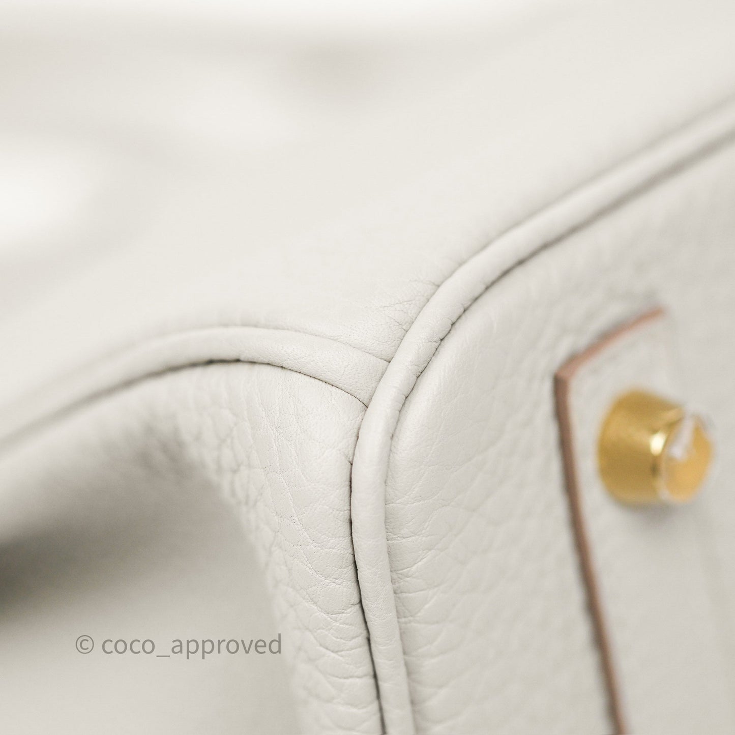 Hermès Birkin 30 Retourne Gris Perle 80 Togo Gold Hardware