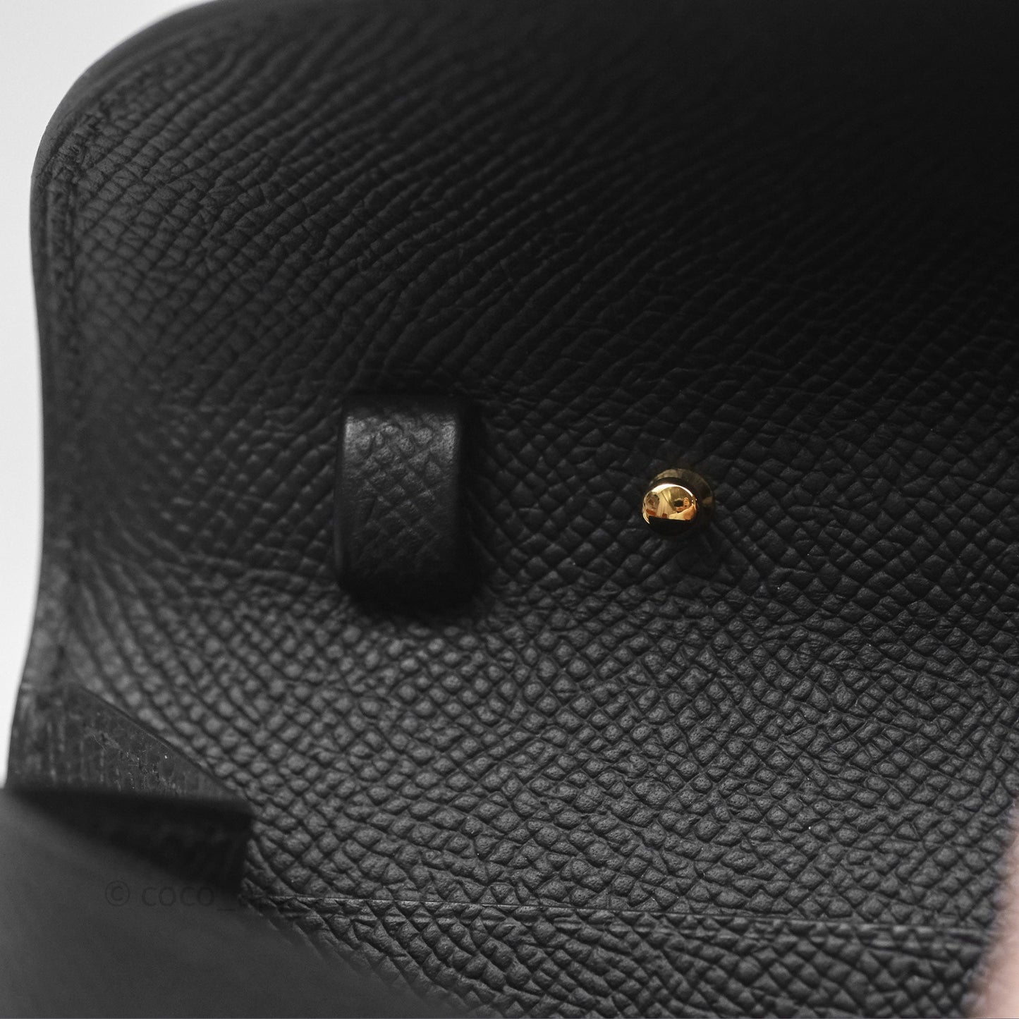 Hermès Maillon To Go Epsom Noir 89 Gold Hardware