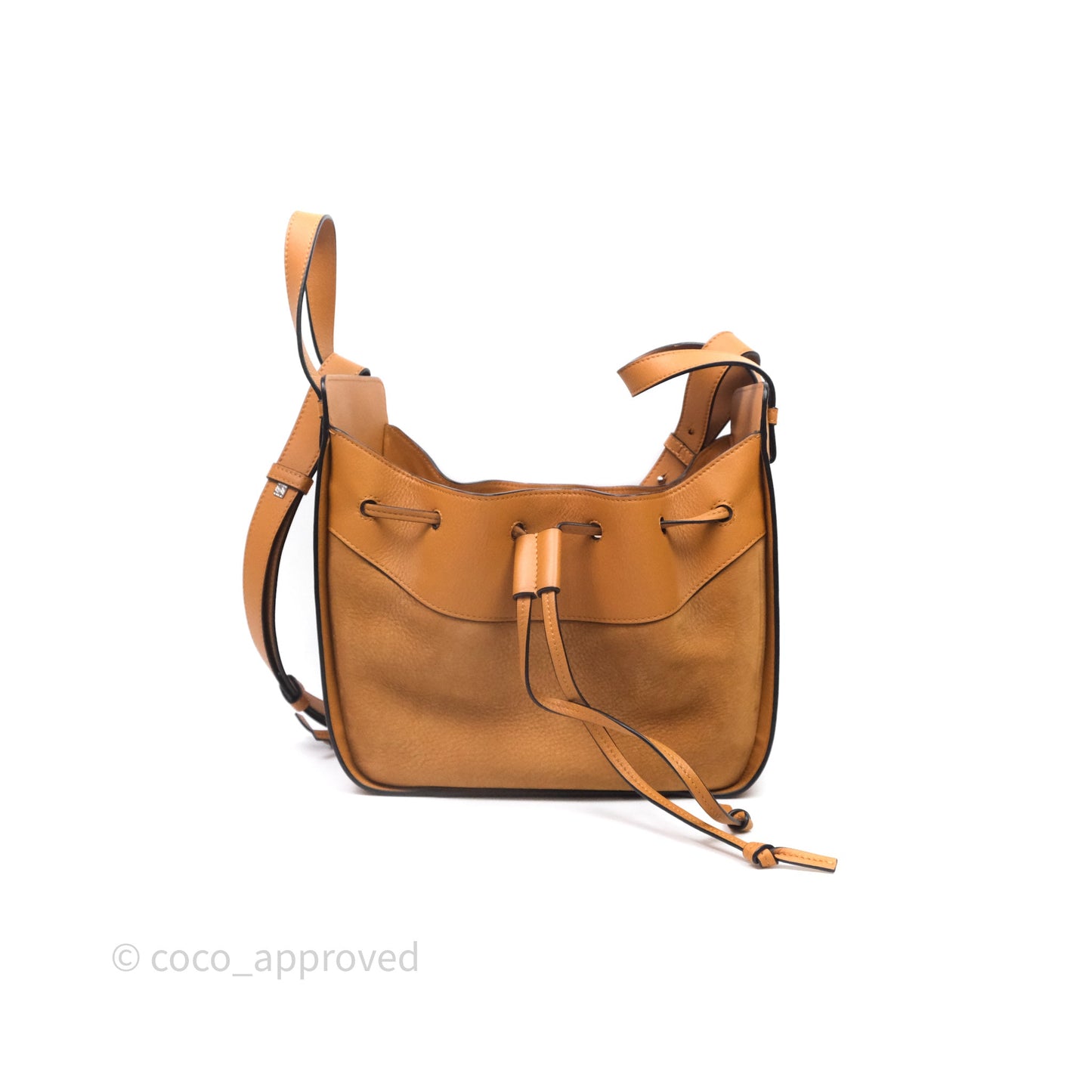 Loewe Small Hammock Drawstring Light Caramel Calfskin