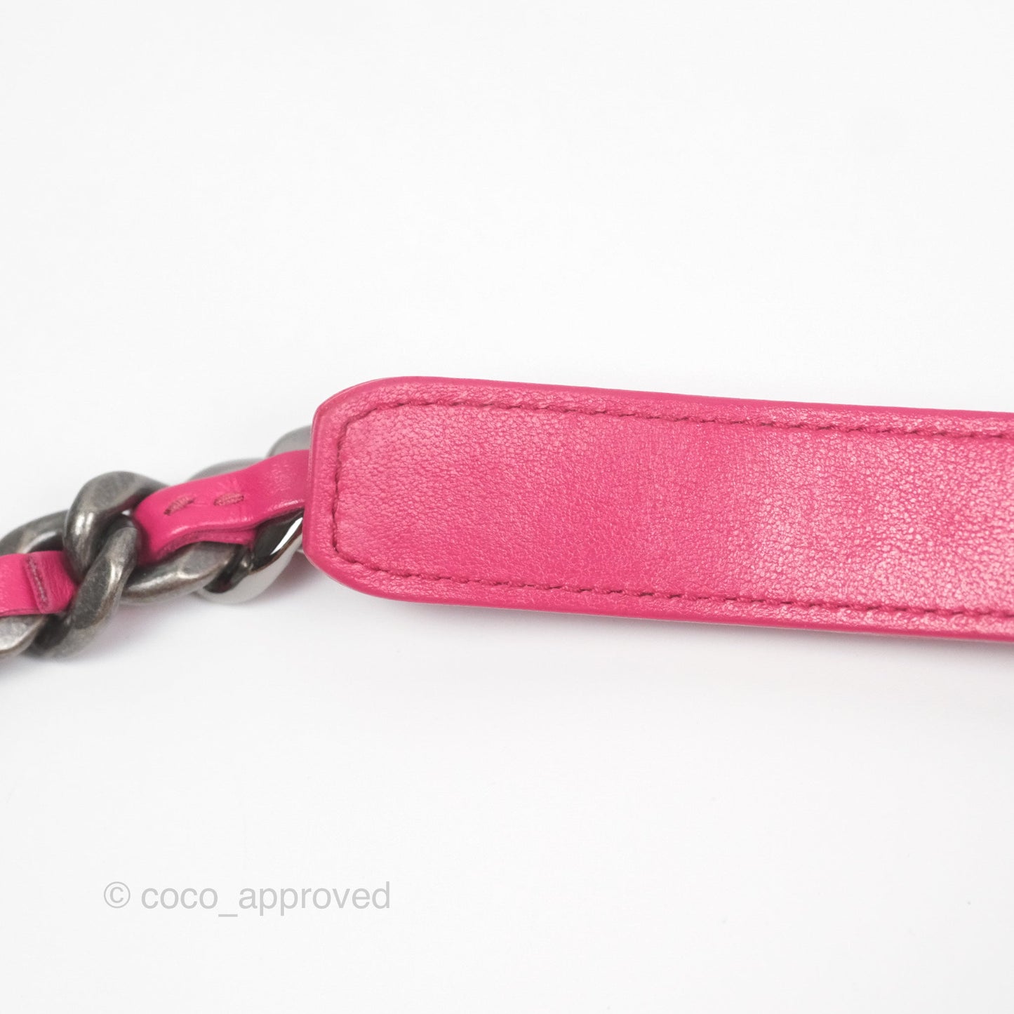Chanel 19 Large (Medium) Dark Pink Goatskin Mixed Hardware