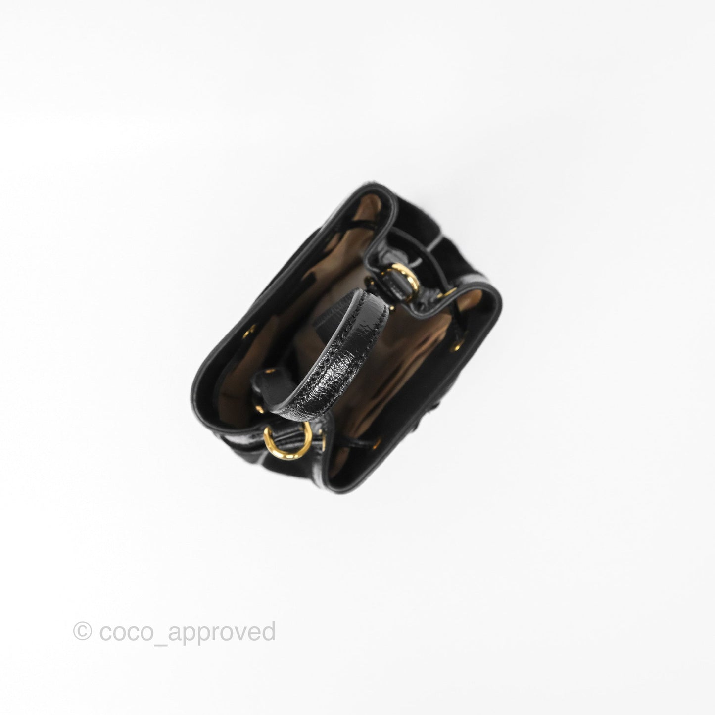 Gucci Small Ophidia Bucket Bag Black Suede