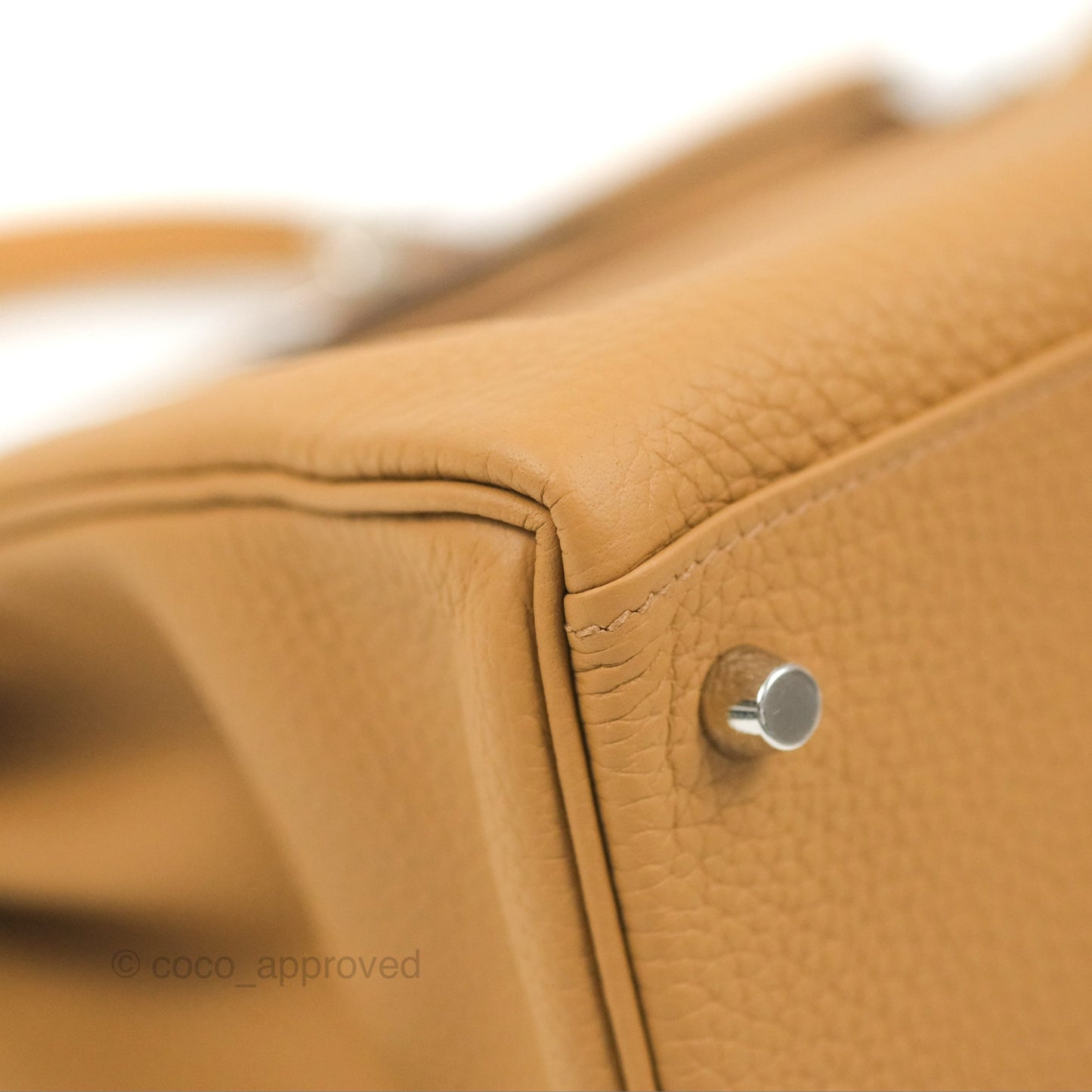 Hermès Kelly 28 Biscuit 48 Clemence Palladium Hardware