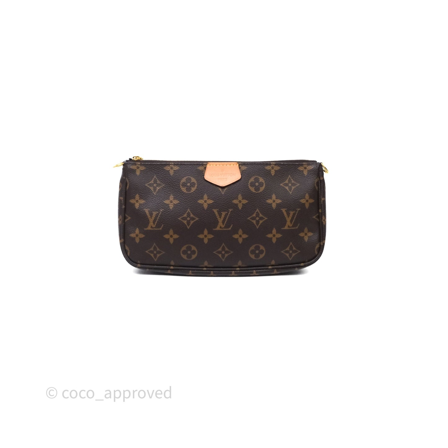 Louis Vuitton Multi Pochette Accessories Khaki Monogram Canvas