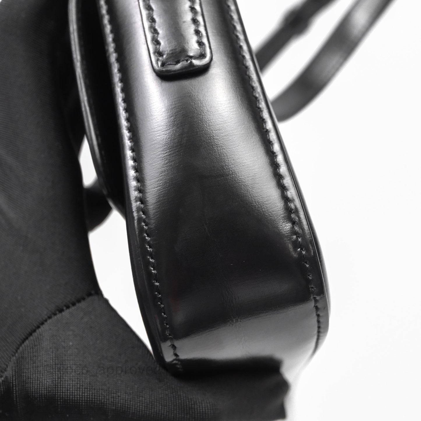 Celine Triomphe Shoulder Bag Black Calfskin