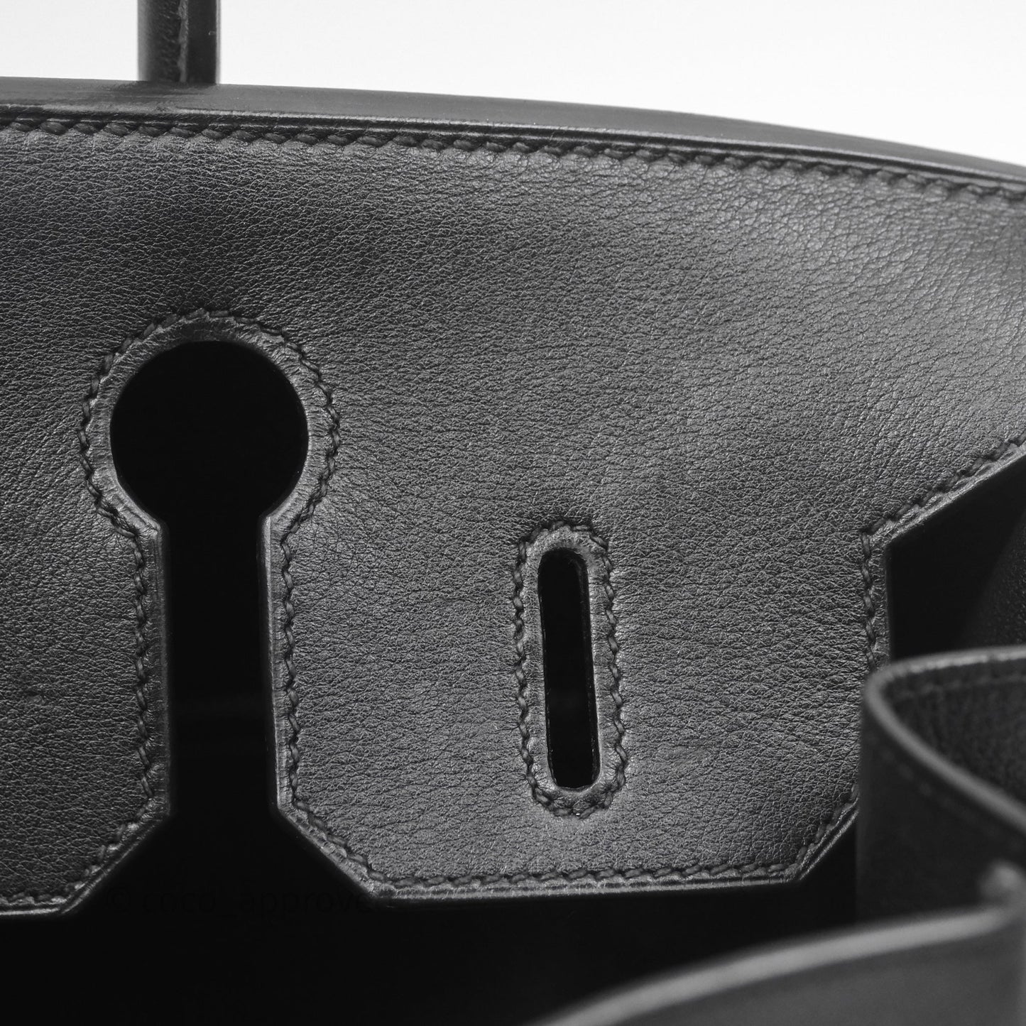 Hermès Birkin 30 Noir 89 Evergrain Palladium Hardware