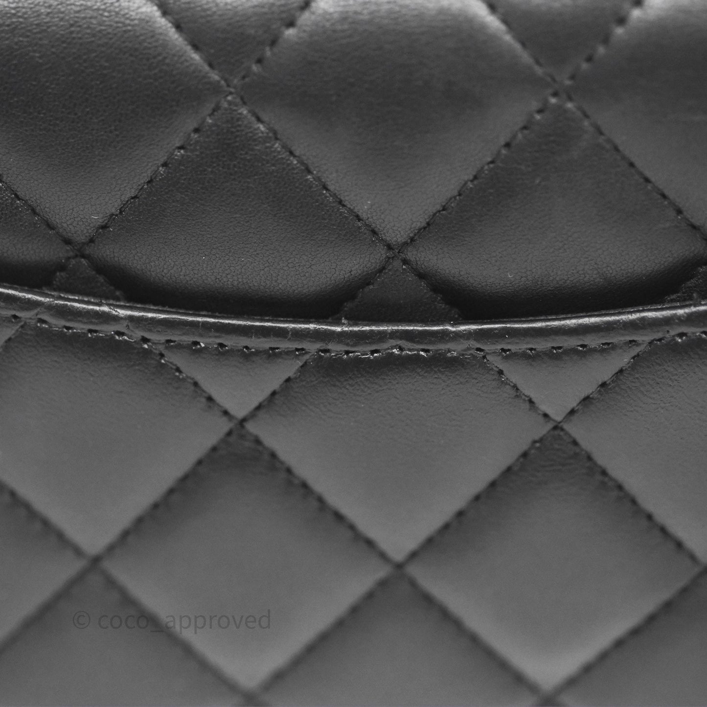 Chanel Quilted WOC Black Lambskin Silver Hardware