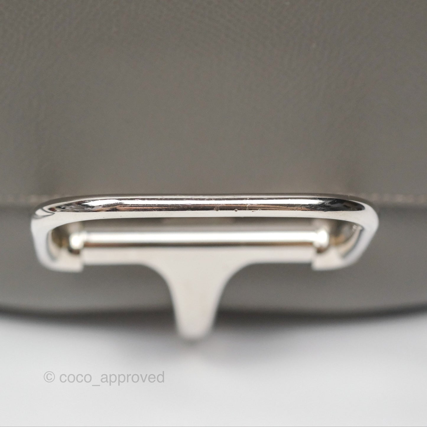 Hermès Della Cavalleria Mini Bag Gris Meyer 0L Epsom Palladium Hardware
