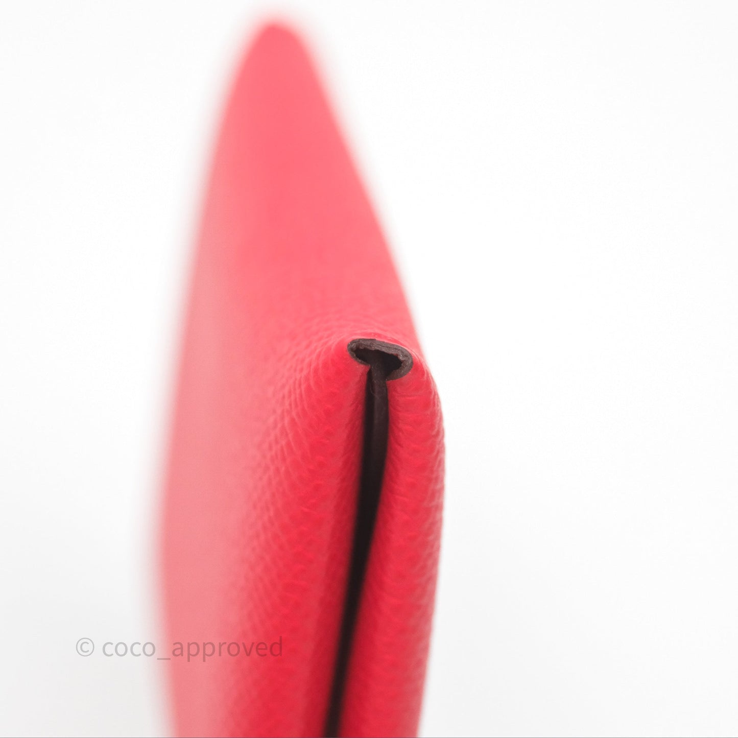 Hermès Calvi Duo Compact Card Holder Rouge De Coeur