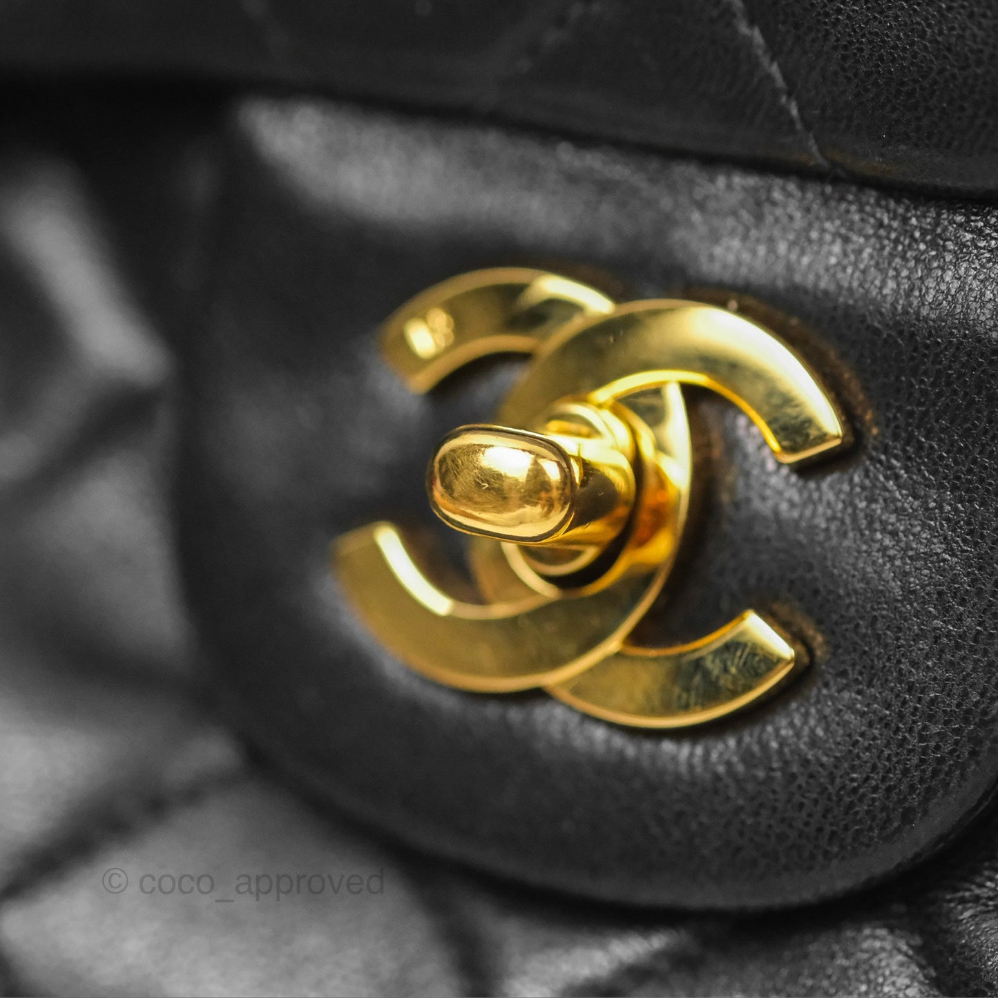 Chanel Classic Vintage Small Flap Black Lambskin 24K Gold Hardware