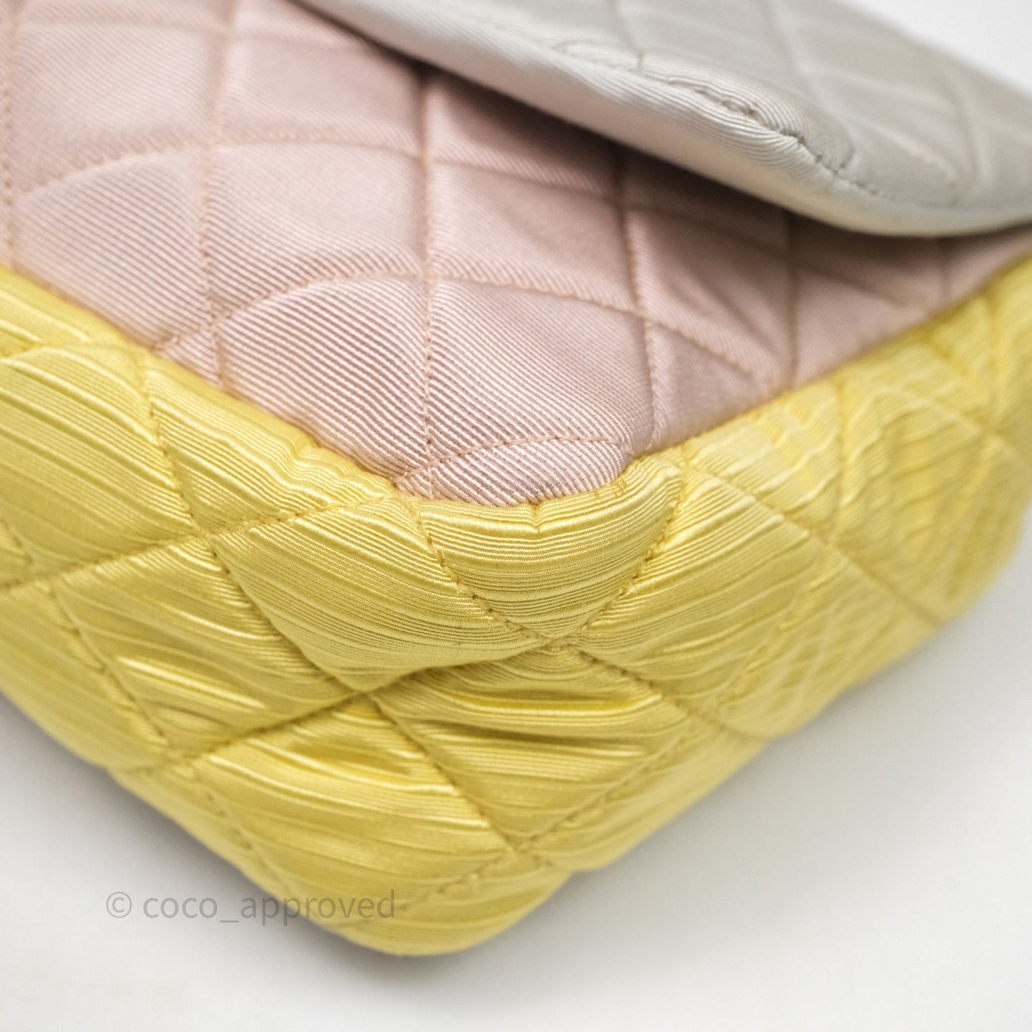 Chanel Reissue Flap Bag Tricolor Pastel Satin Aged Gold Hardware