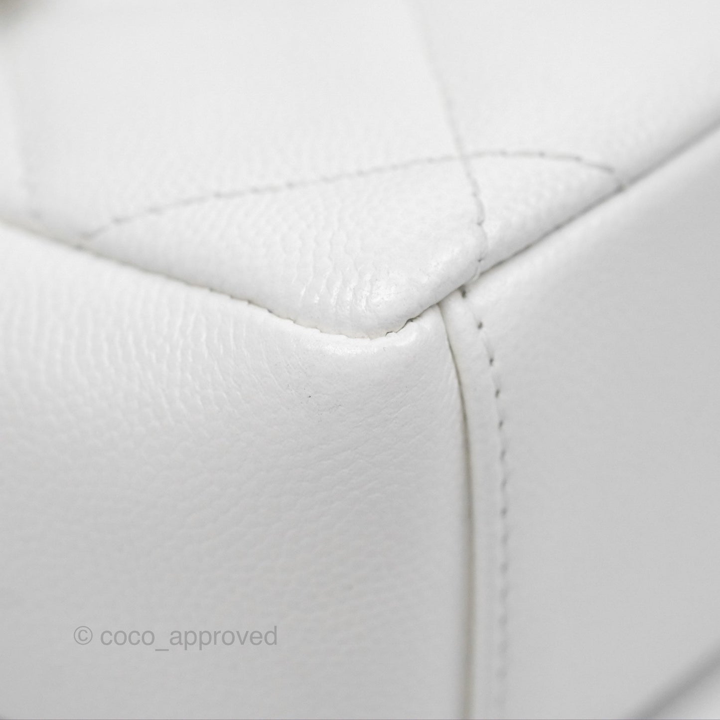Chanel Quilted My Everything Medium Flap Bag White Caviar Incognito Hardware
