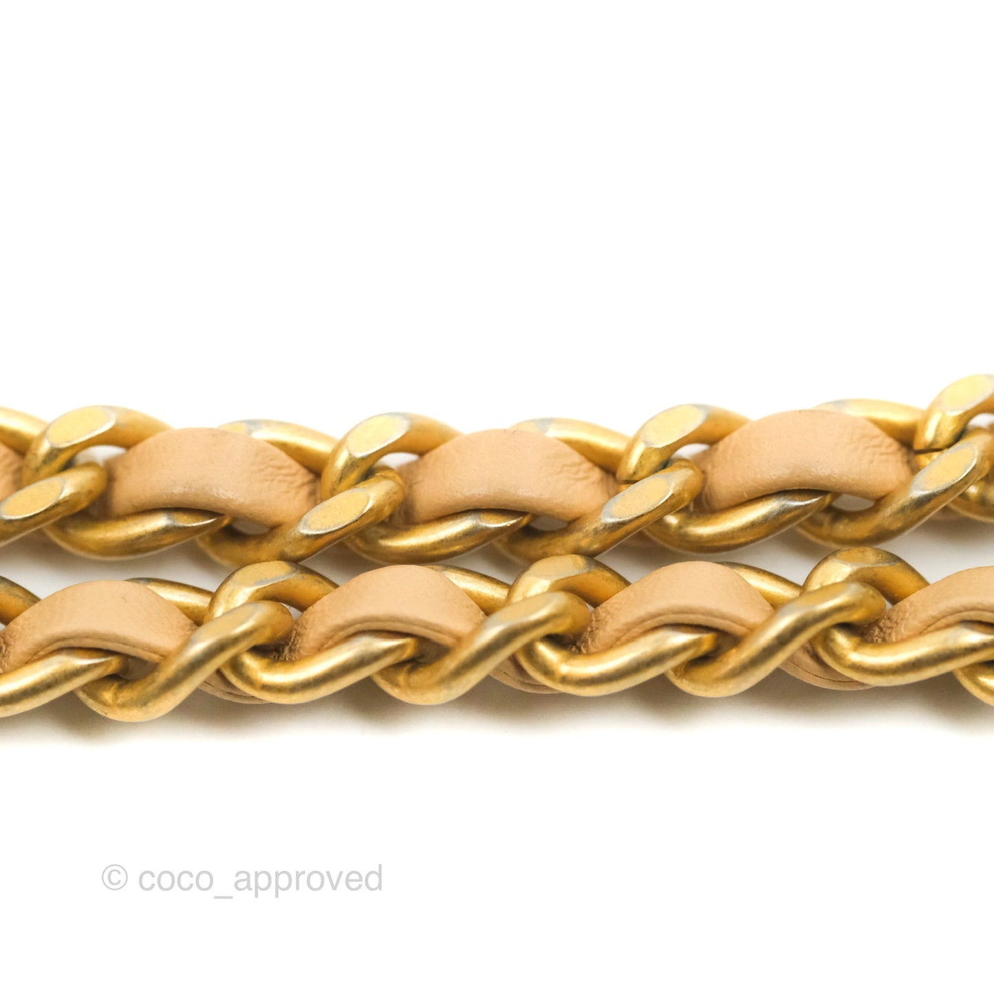 Chanel Mini Rectangular Pearl Crush Beige Lambskin Aged Gold Hardware