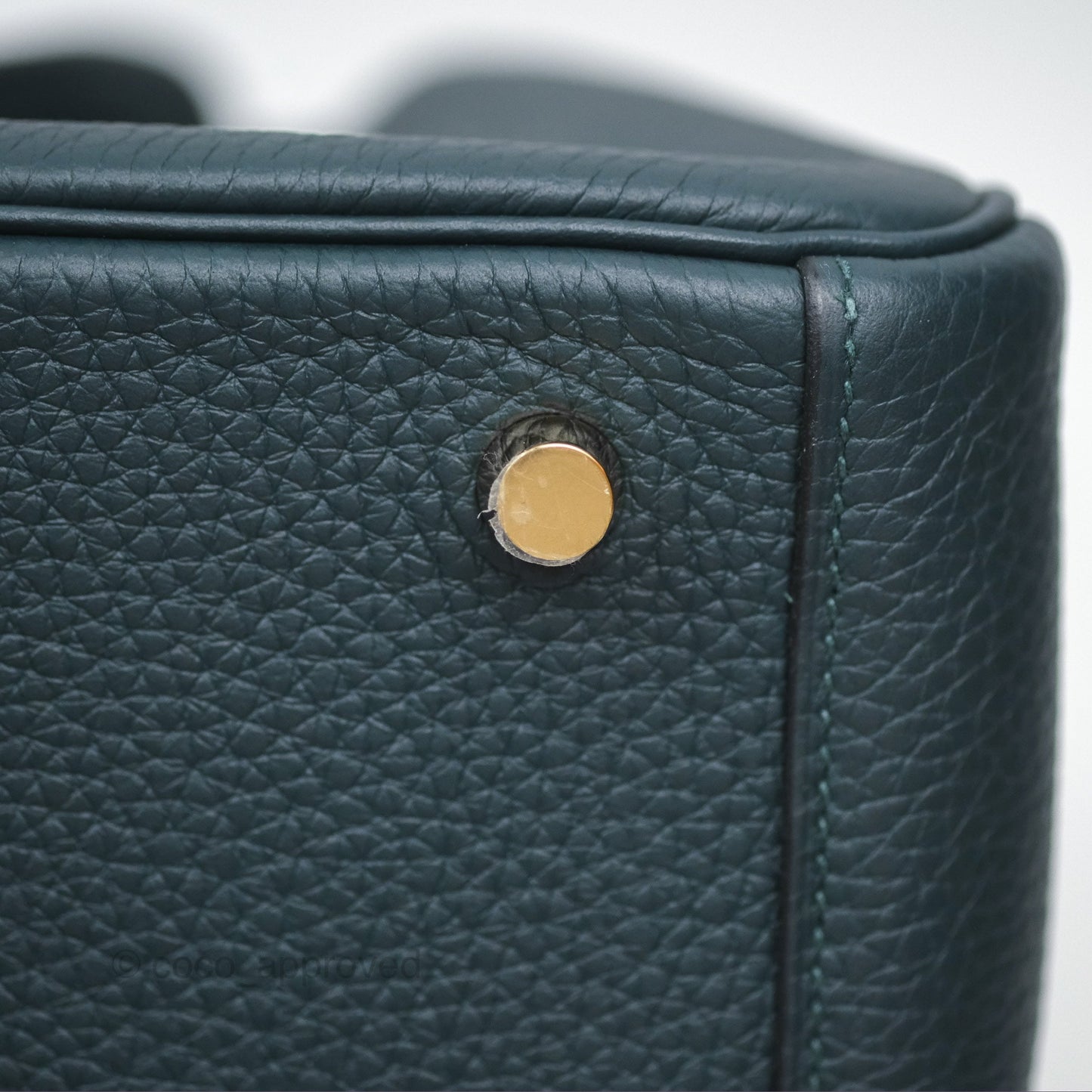 Hermès Lindy 26 Vert Cypress 6O Clemence Gold Hardware