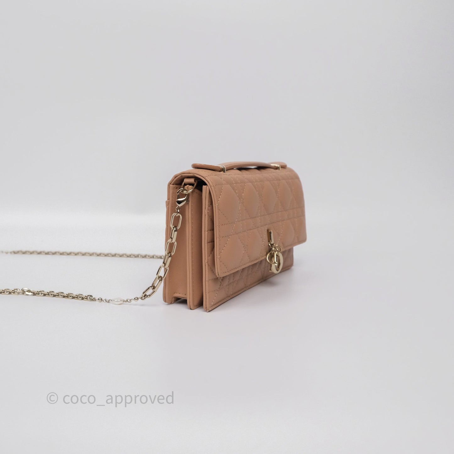 Dior My Dior Mini Bag Rose des Vents Cannage Lambskin