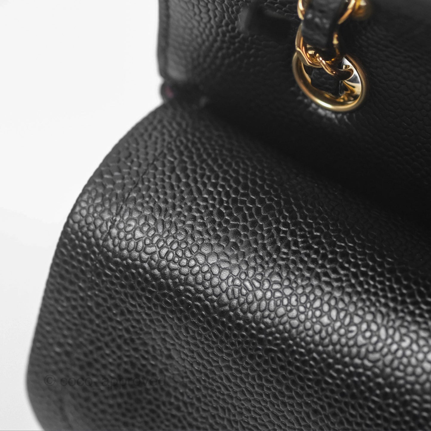 Chanel Classic M/L Medium Flap Quilted Black Caviar Gold Hardware