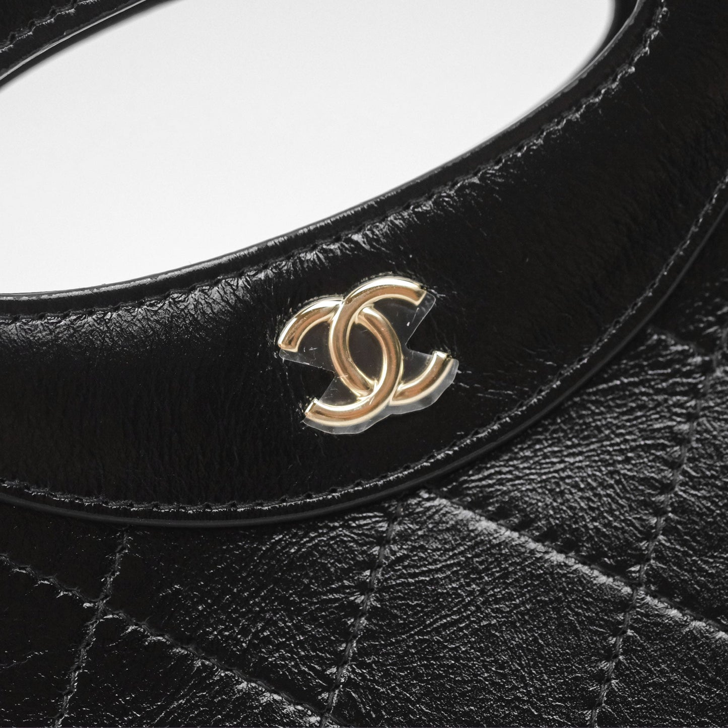 Chanel Nano 31 Black Shiny Calfskin Gold Hardware