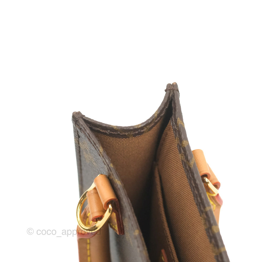 Louis Vuitton Petit Sac Plat Bag Monogram (No Strap)