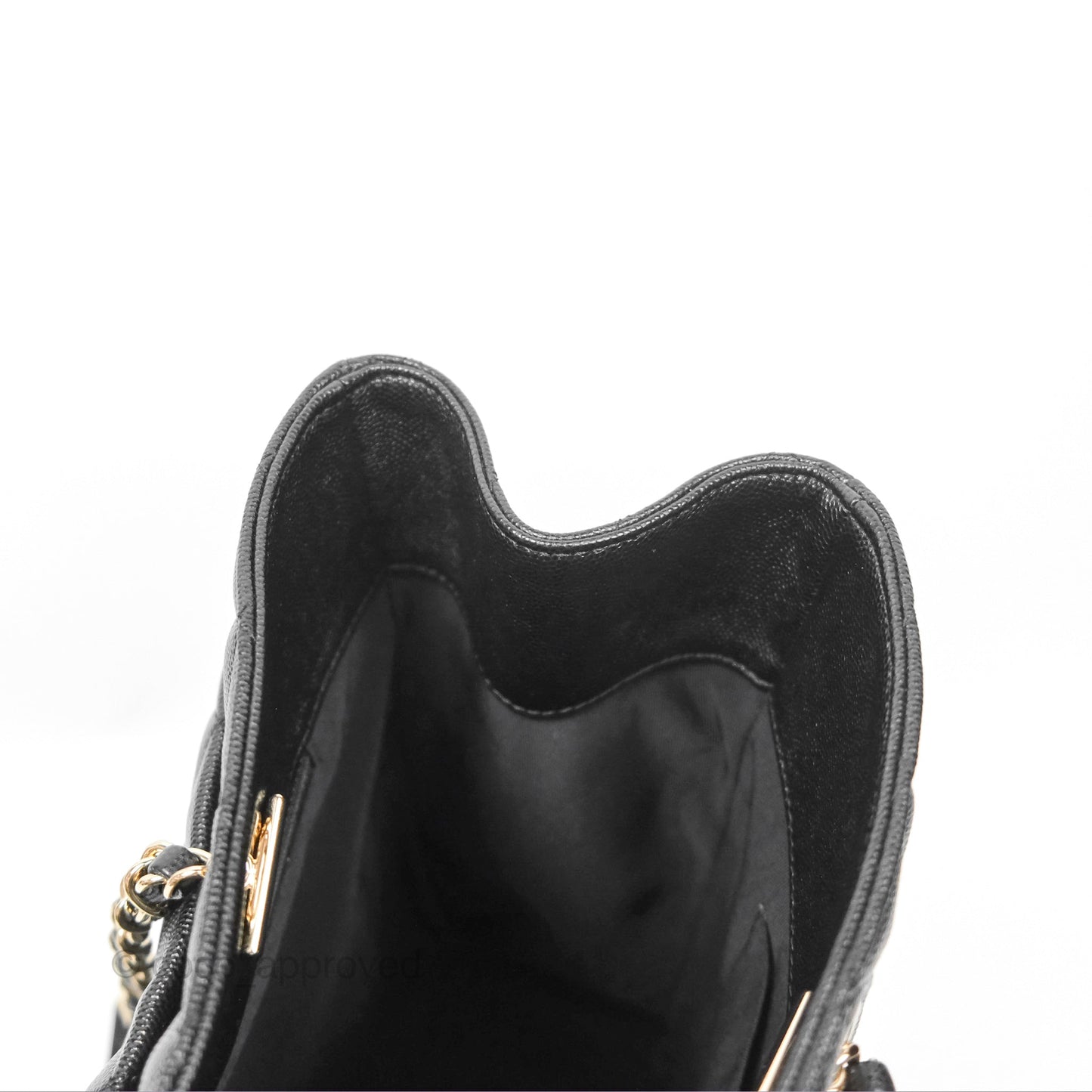 Chanel Large Shopping Tote Quilted Black Caviar Gold Hardware