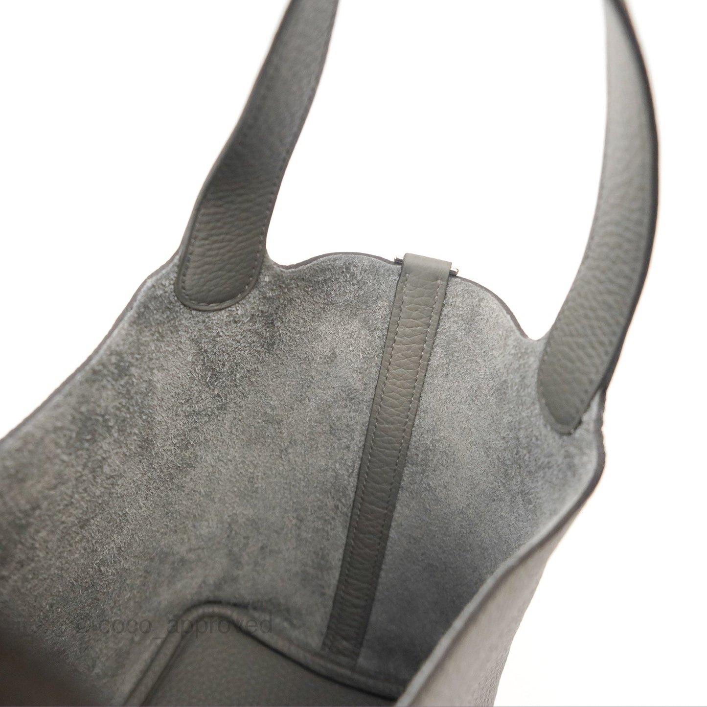 Hermès Picotin Lock 18 Gris Meyer 0L Clemence Palladium Hardware