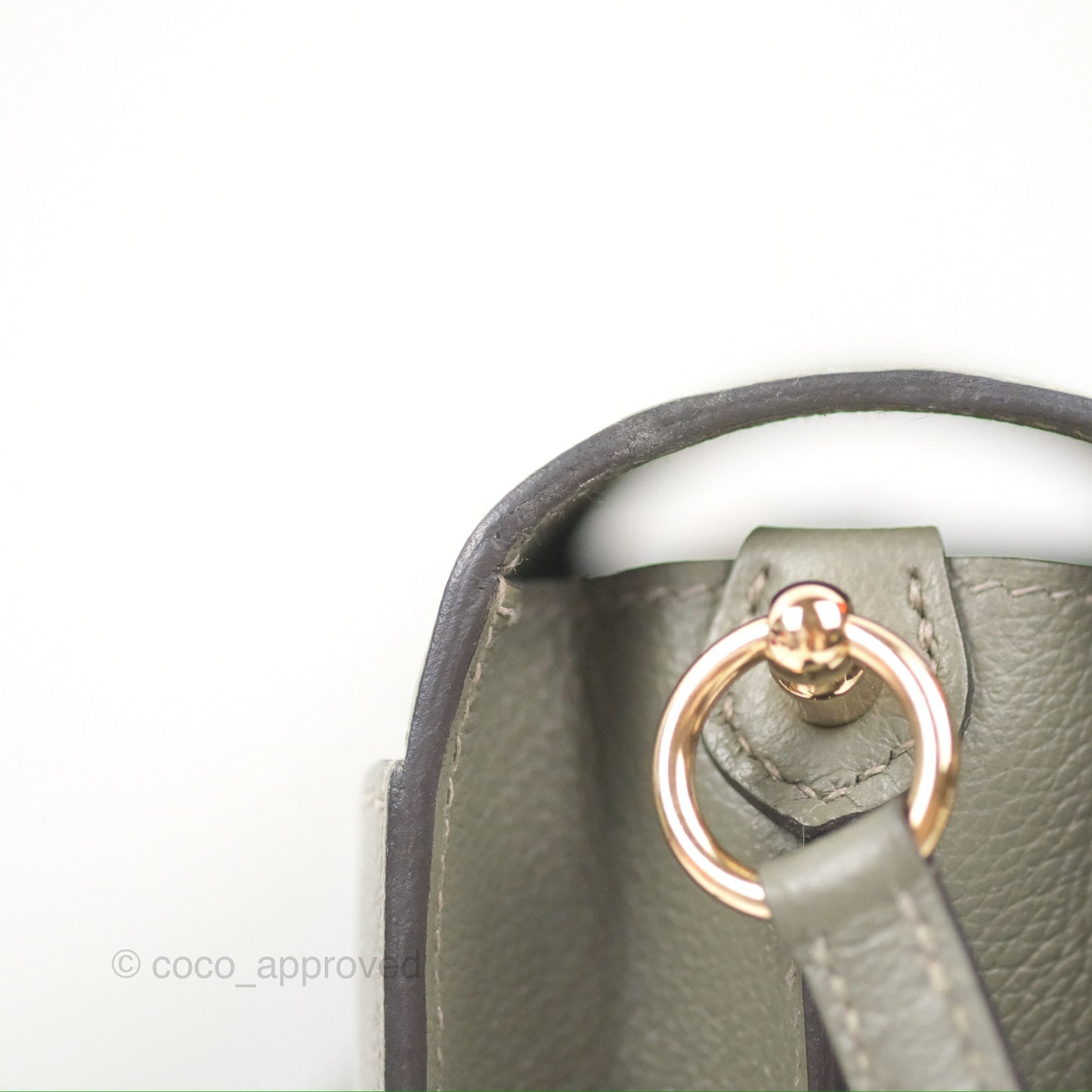 Hermès Roulis Mini 18 Gris Meyer 0L Evercolor Permabrass Hardware