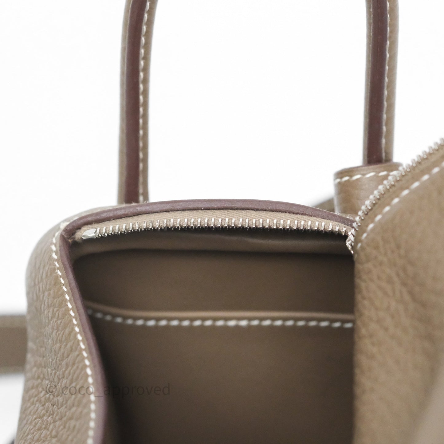 Hermès Mini Lindy 20 Etoupe 18 Clemence Palladium Hardware