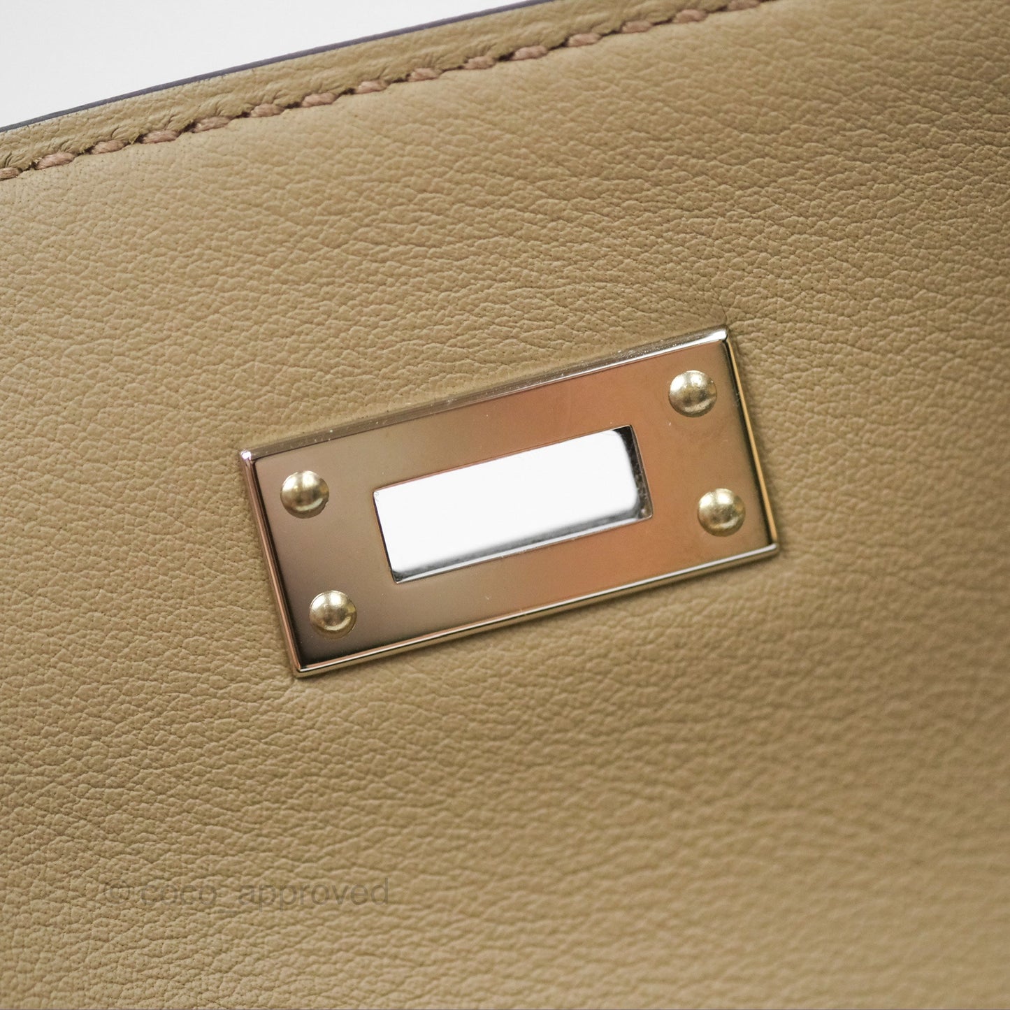 Hermès Kelly Danse II Bag Beige Marfa Palladium Hardware