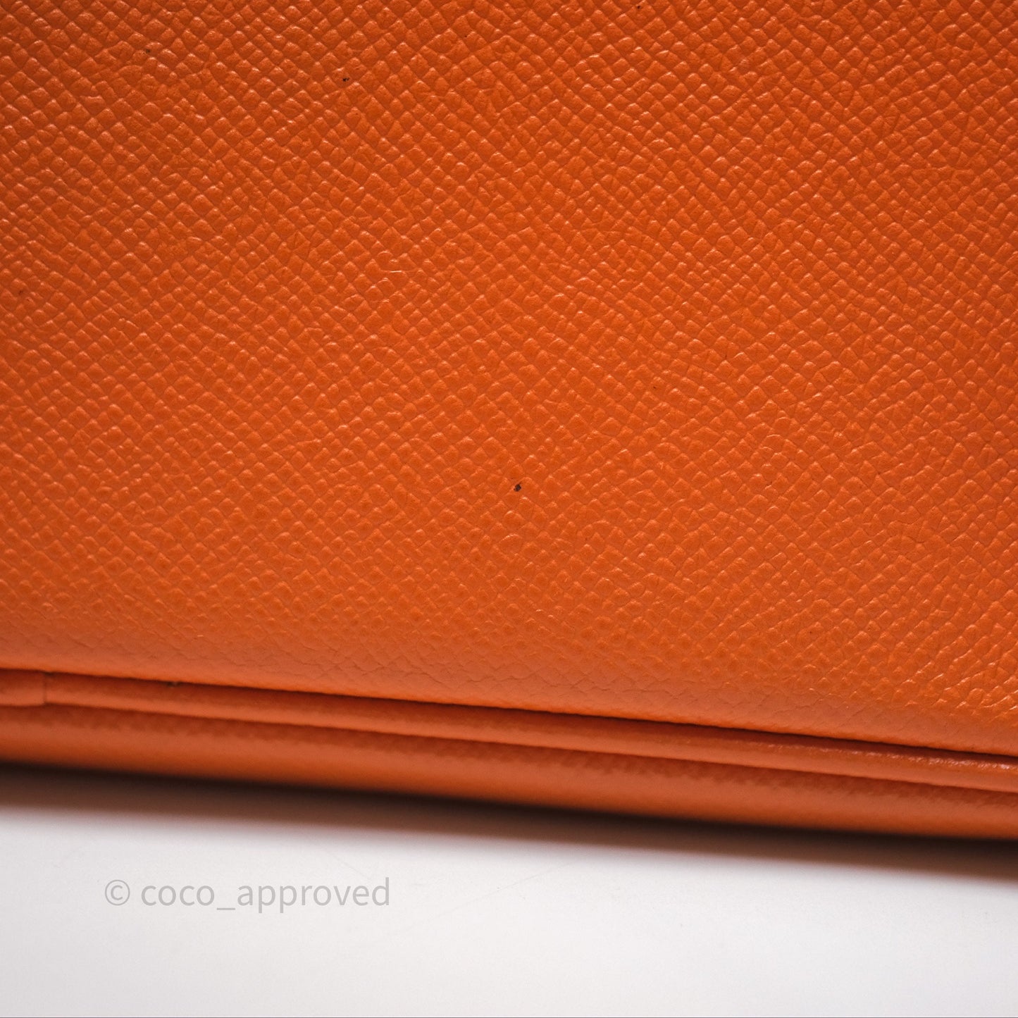 Hermès Birkin 30 Retourne Orange Epsom Palladium Hardware