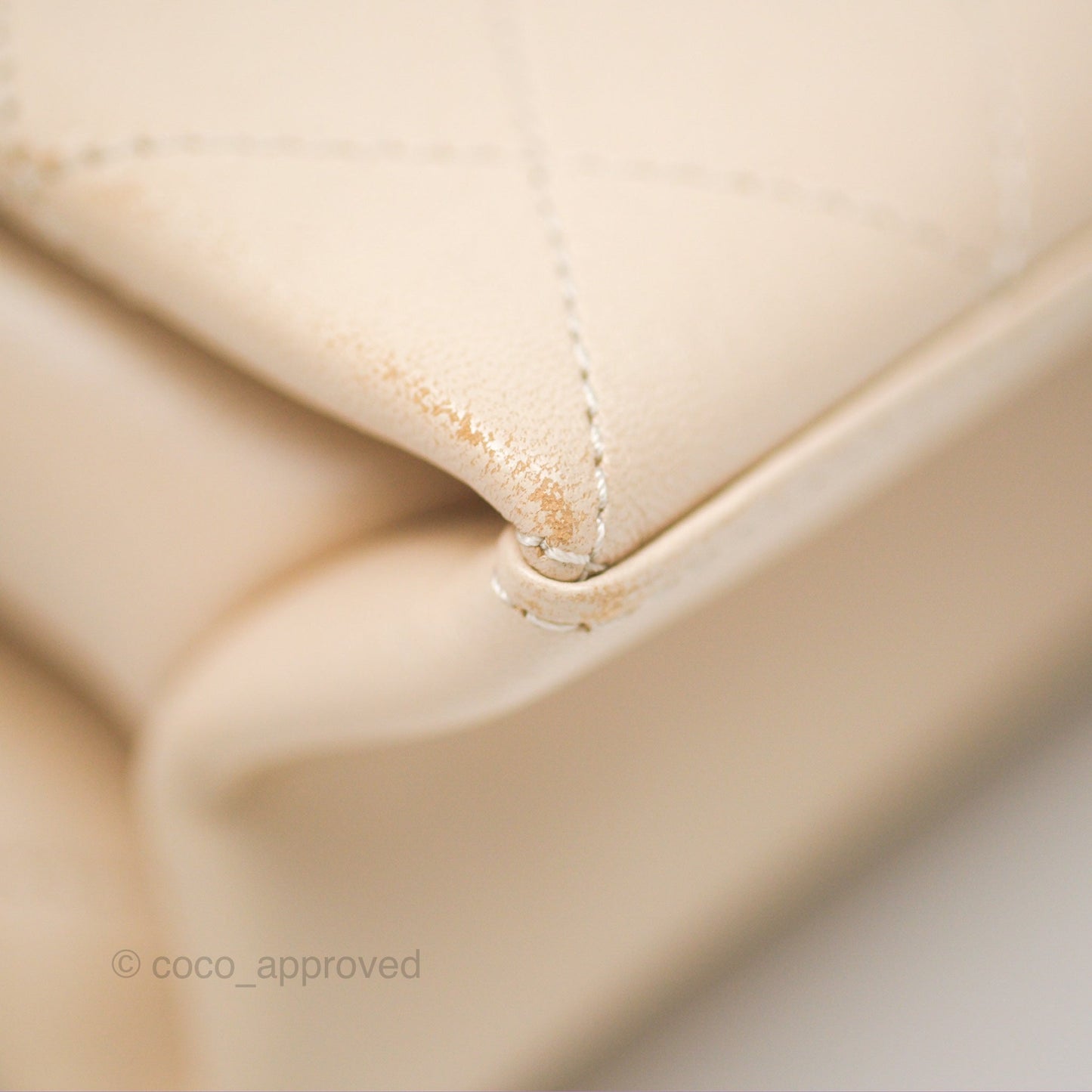 Chanel Small Quilted Coco Luxe Flap Bag Light Beige Calfskin Aged Gold Hardware