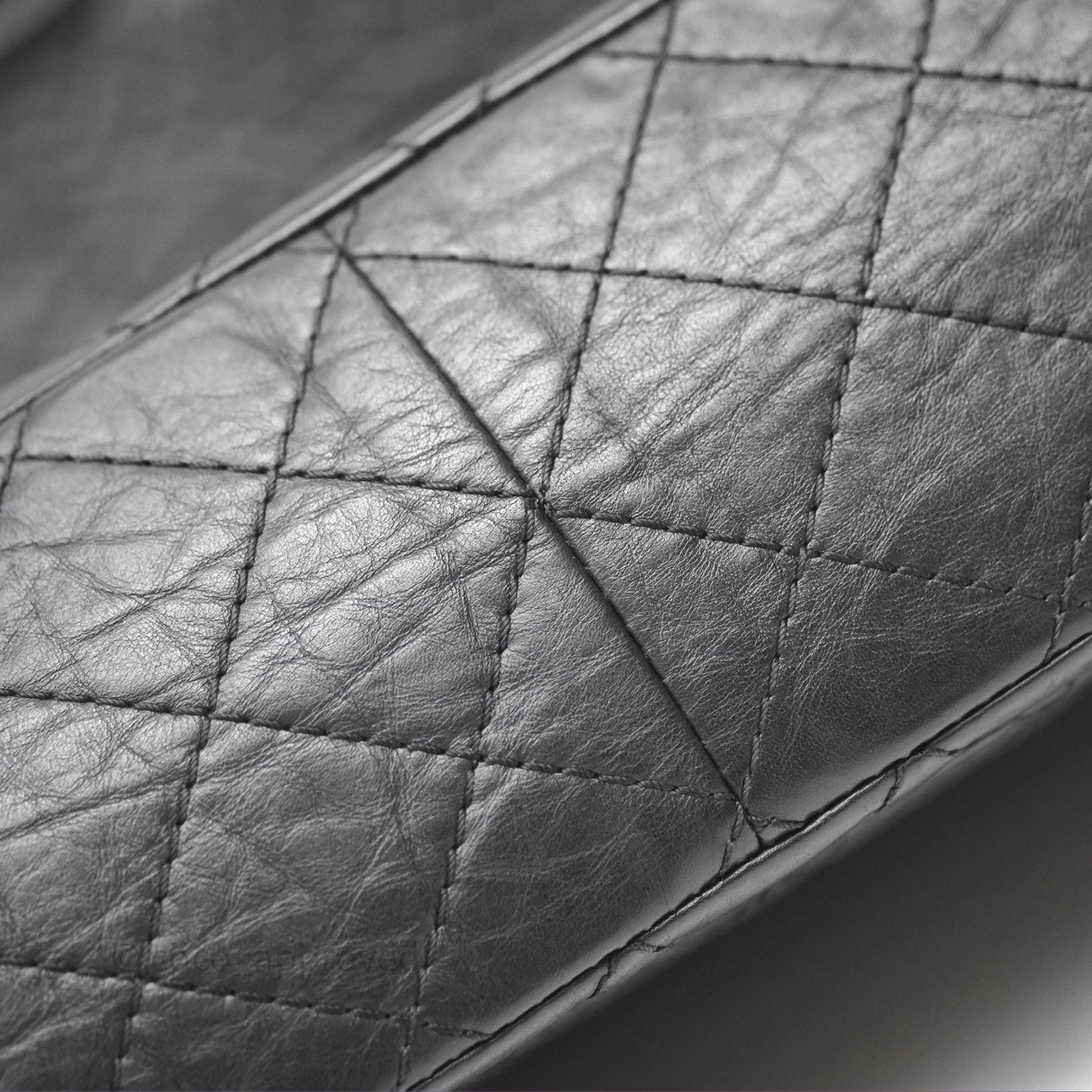 Chanel Quilted Reissue 226 Aged Calfskin Black Ruthenium Hardware
