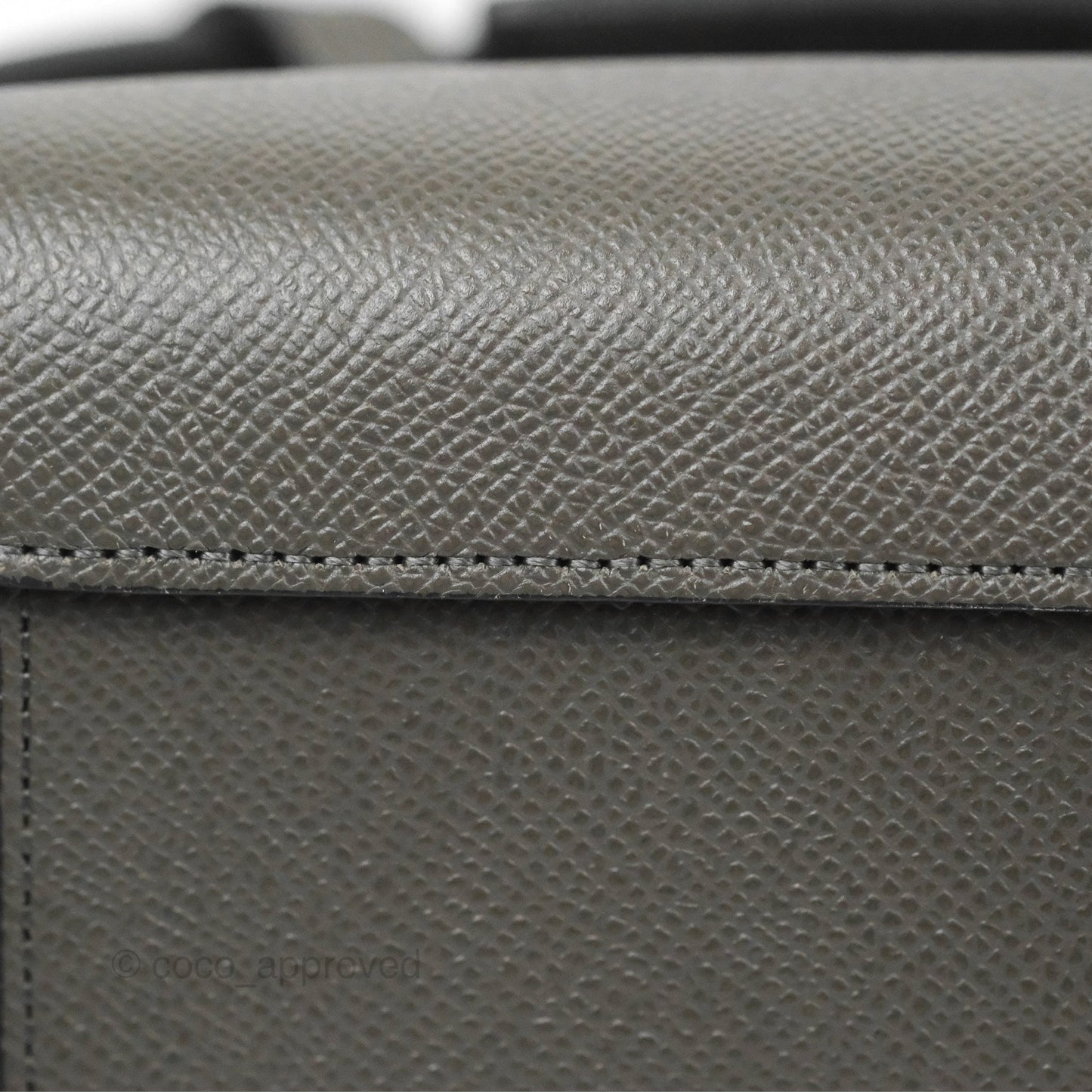 Celine Micro Belt Bag Grey Grained Calfskin Gold Hardware