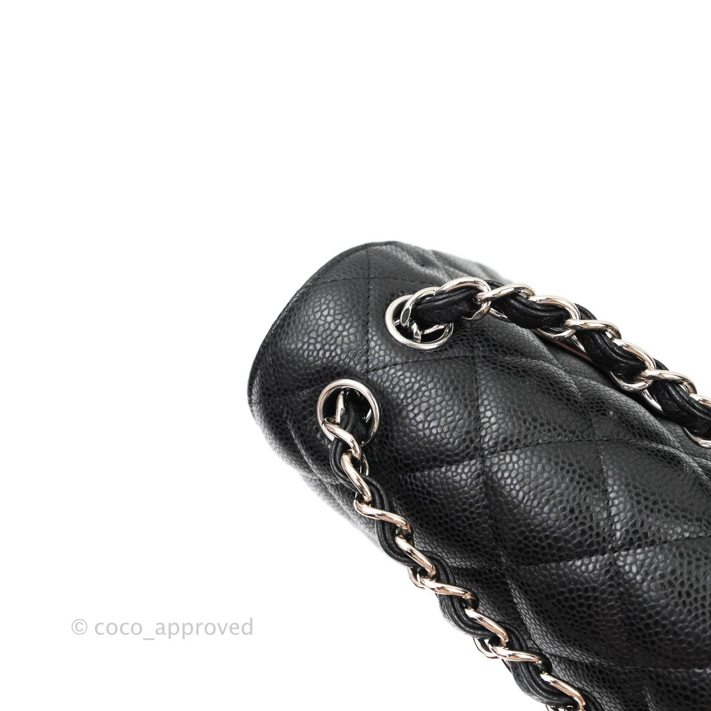 Chanel Jumbo Double Flap Black Caviar Silver Hardware⁣⁣